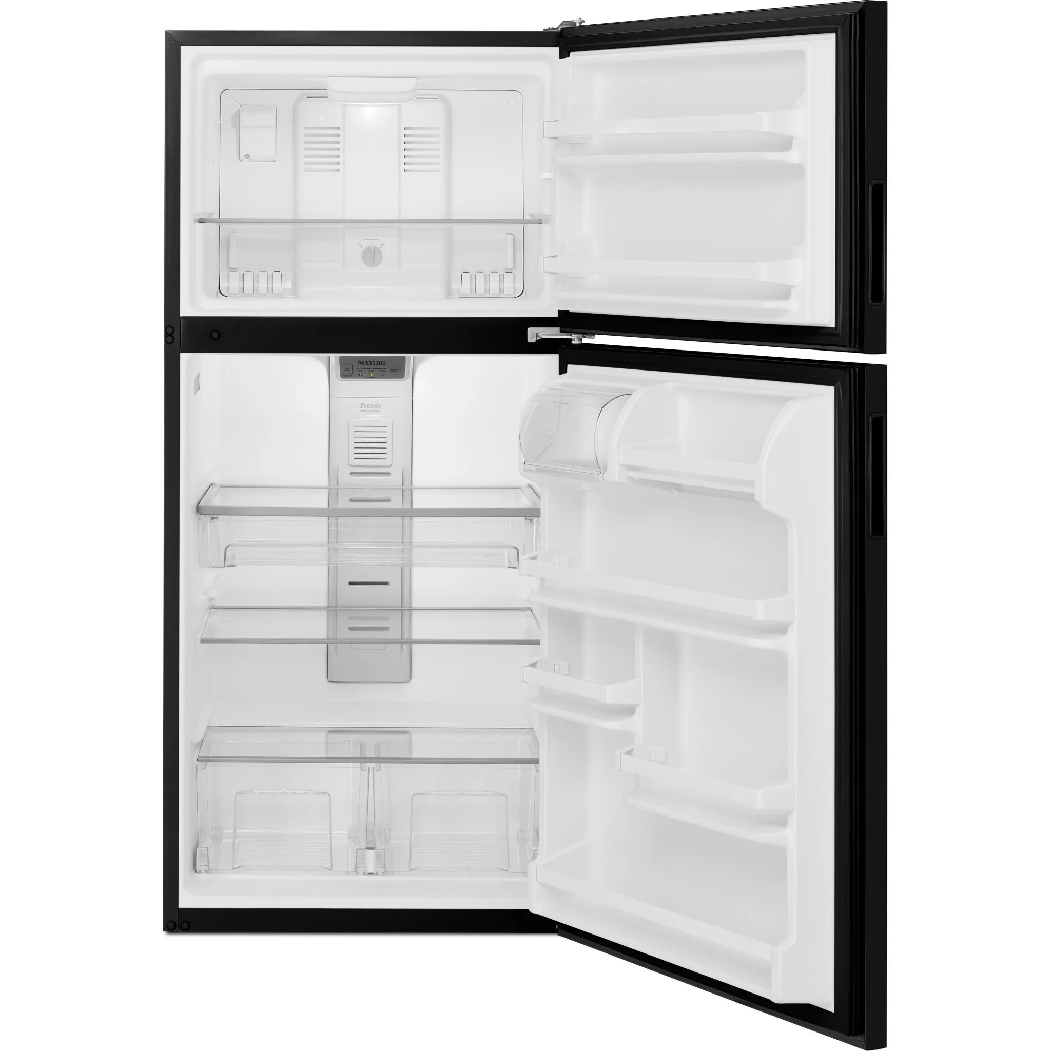 Maytag 30" Wide Top Freezer Refrigerator with PowerCold Feature- 18 cu.ft. - Black Ice (MRT118FFFE) - Image 2