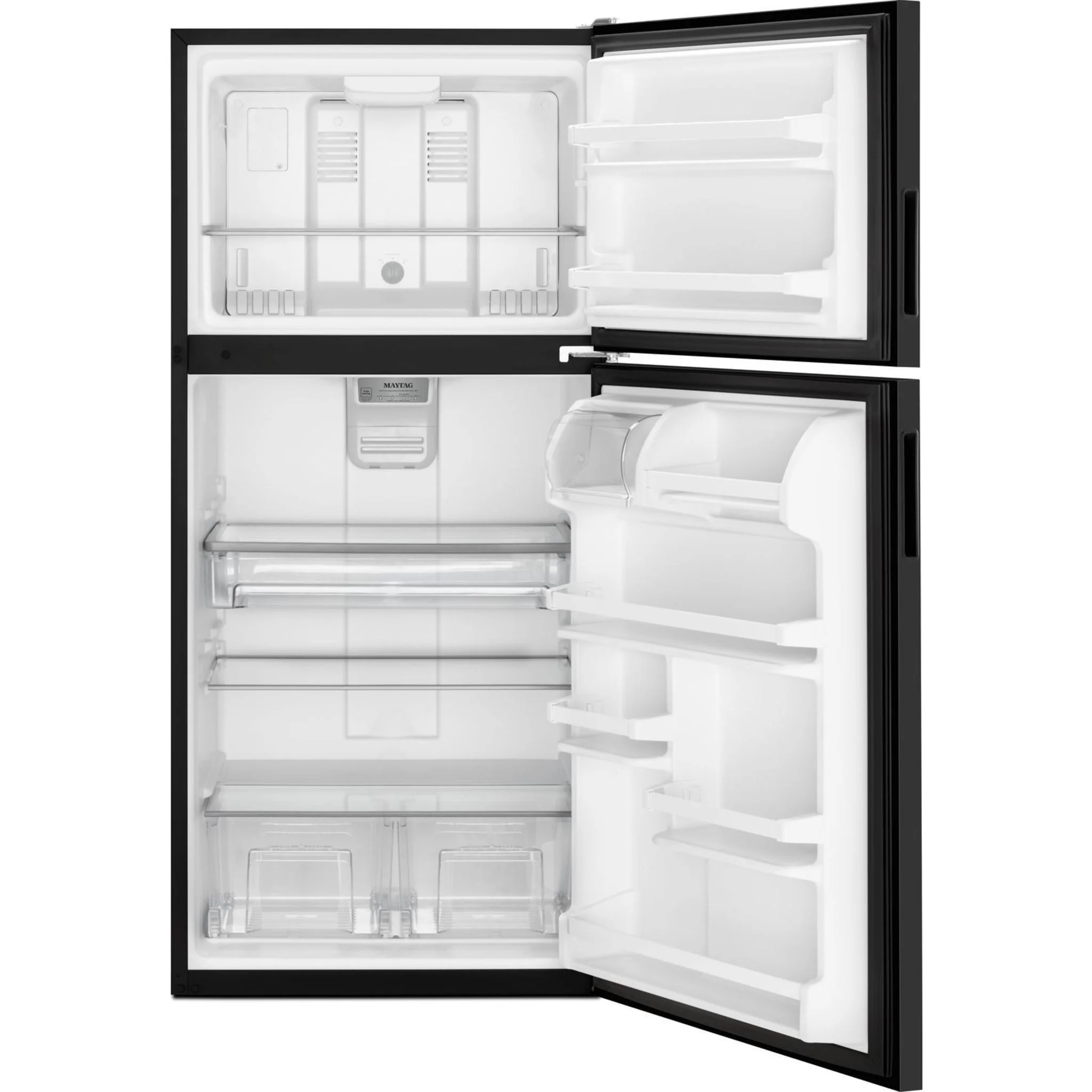 Maytag 30" Wide Top Freezer Refrigerator with PowerCold Feature- 18 cu.ft. - Black Ice (MRT118FFFE) - Image 6