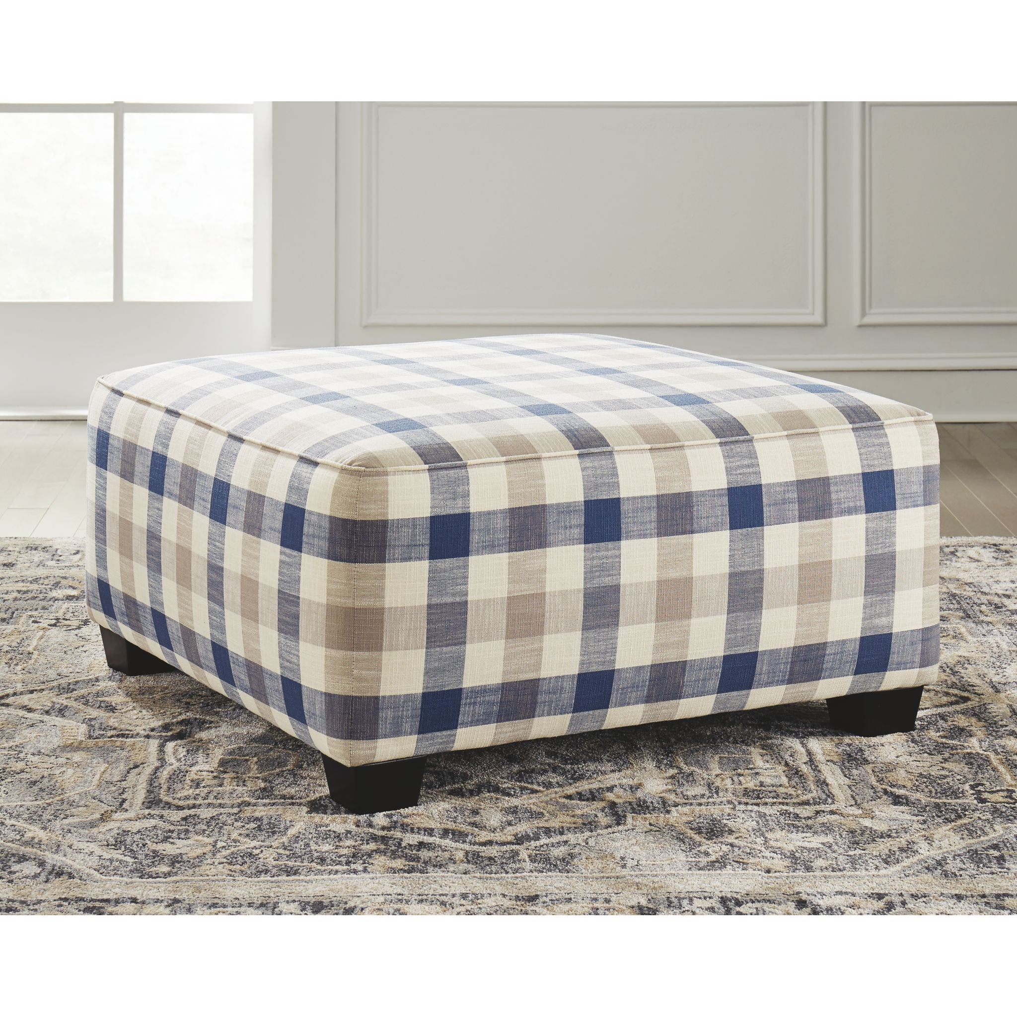 Meggett Oversized Accent Ottoman - Nautical - Image 2