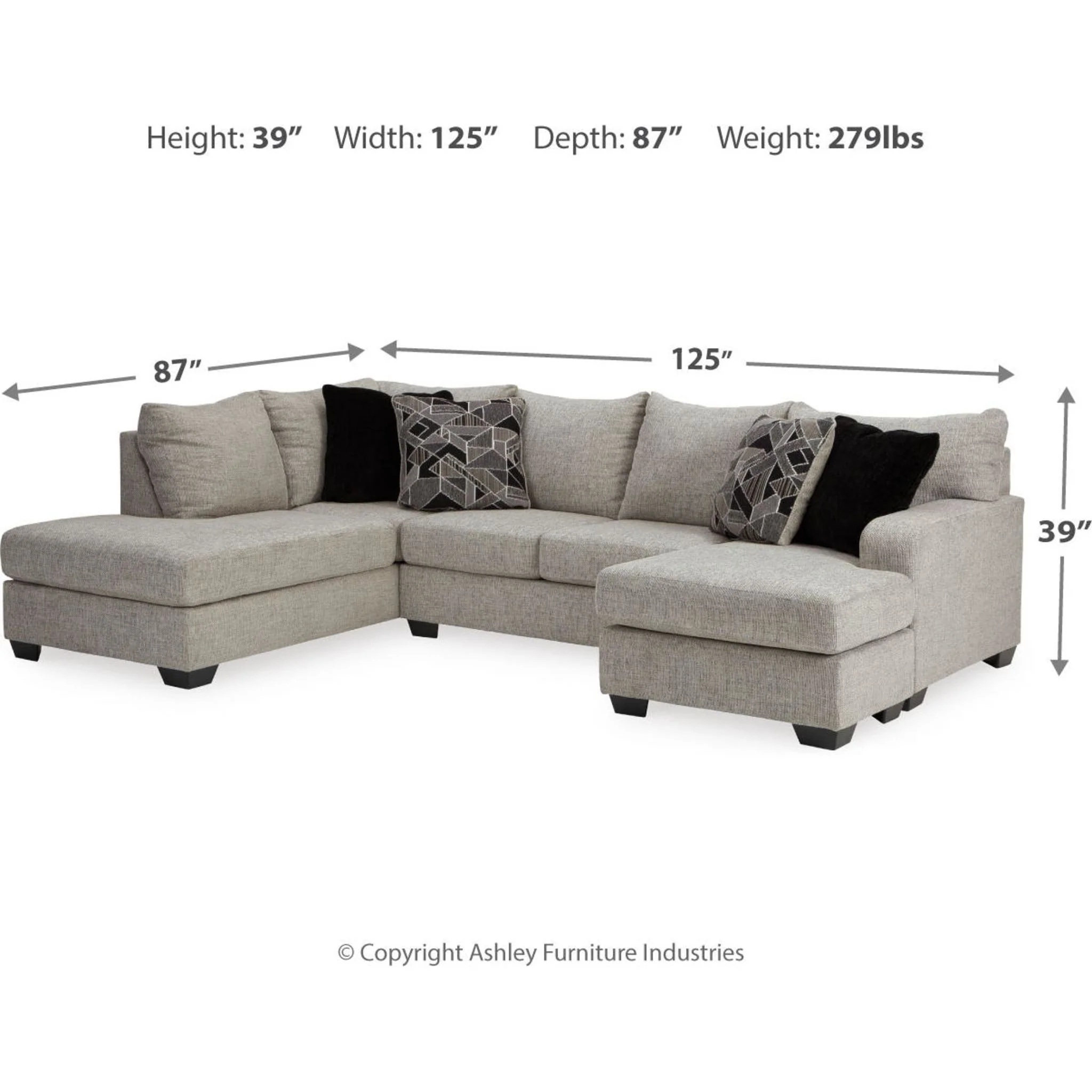 Megginson 2 Piece Sectional with Chaise - Image 13