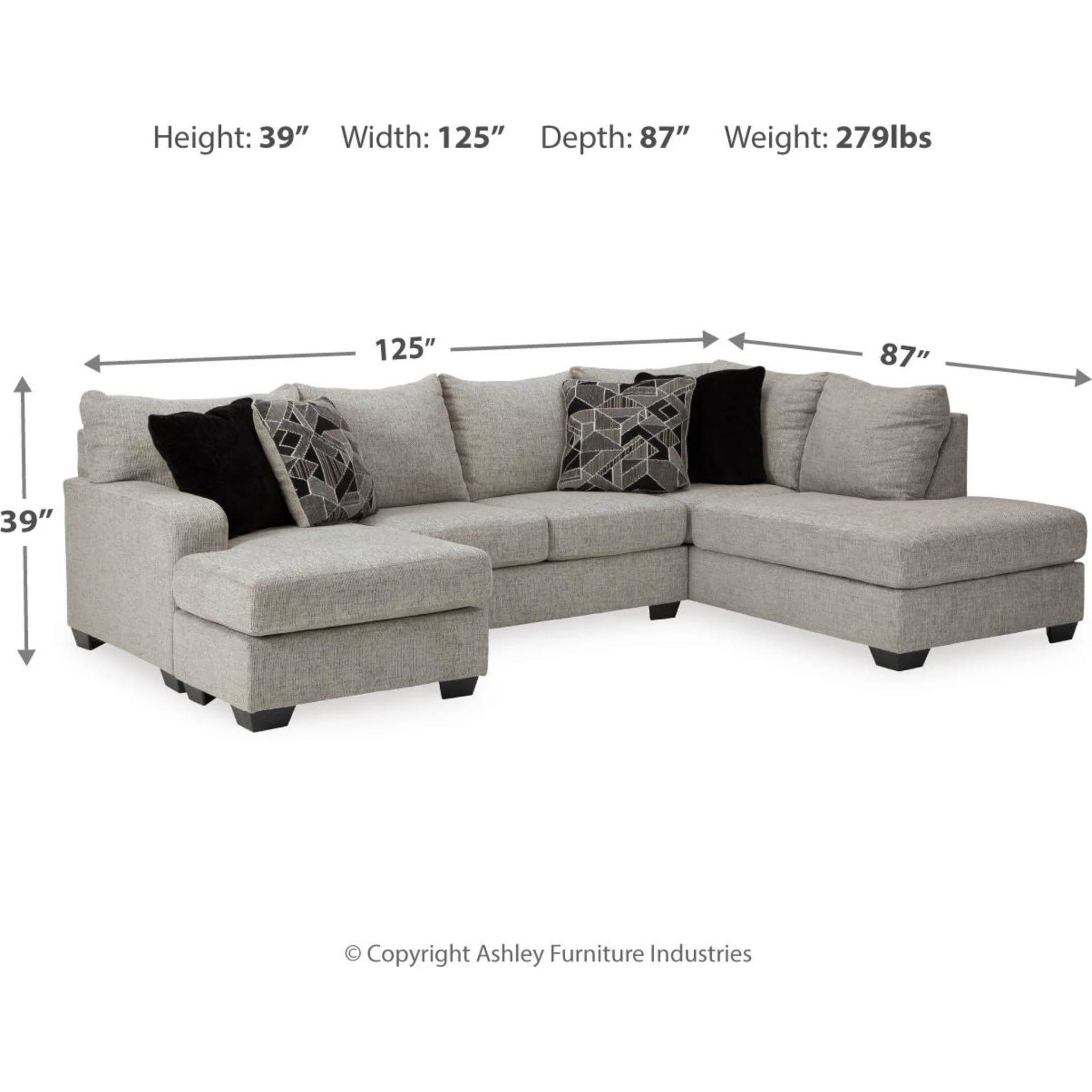 Megginson 2 Piece Sectional with Chaise - Image 14