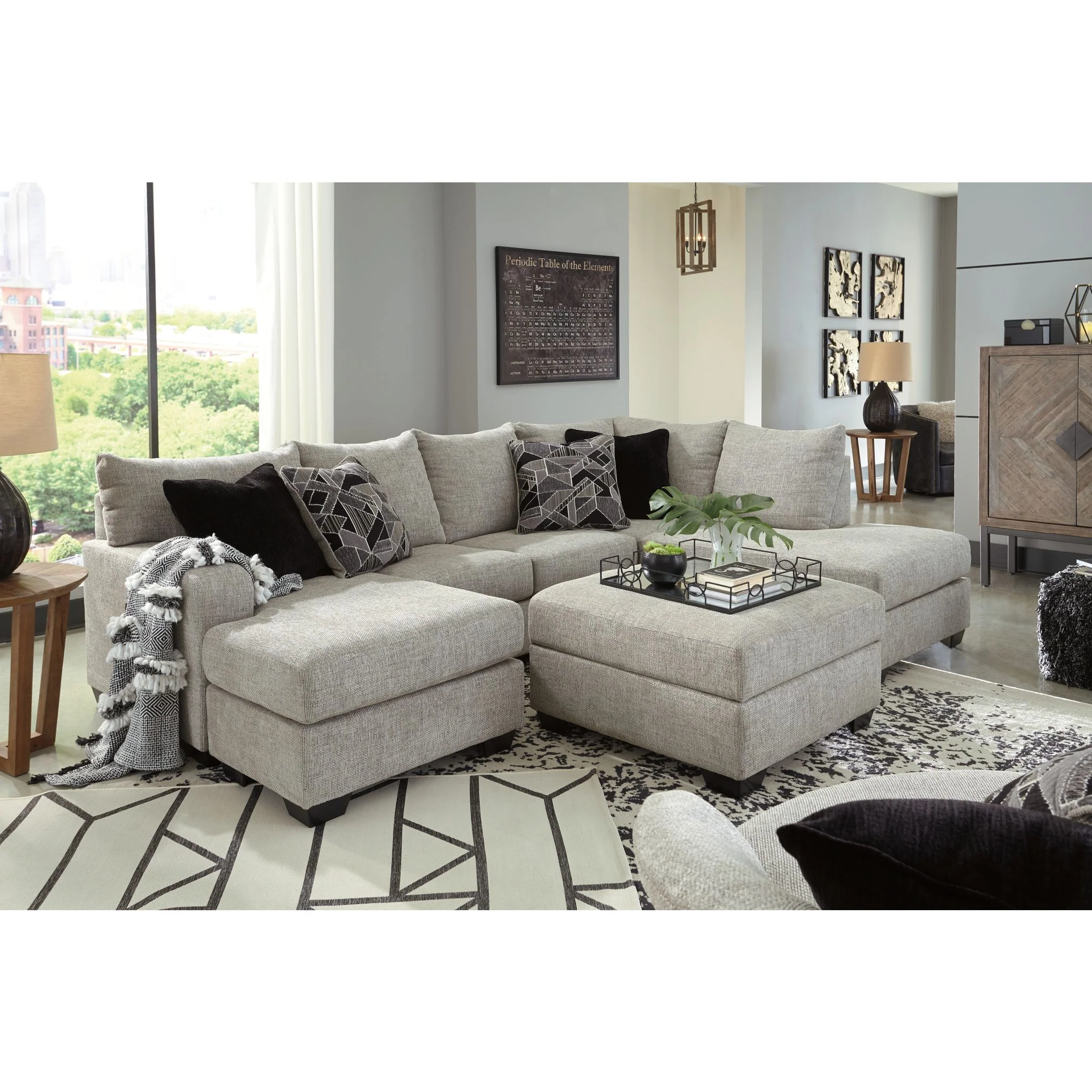 Megginson Storage Ottoman - Storm - Image 9