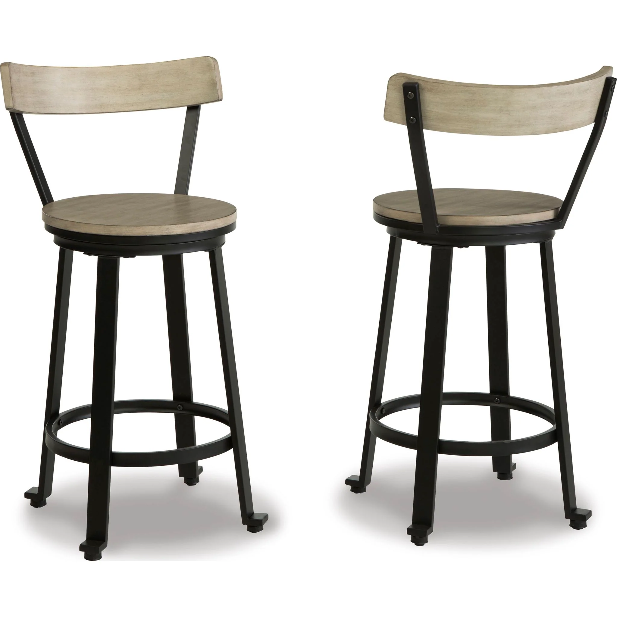 Melenski Counter Height Stool - Light Tan/Black - (D271-124) - Image 6