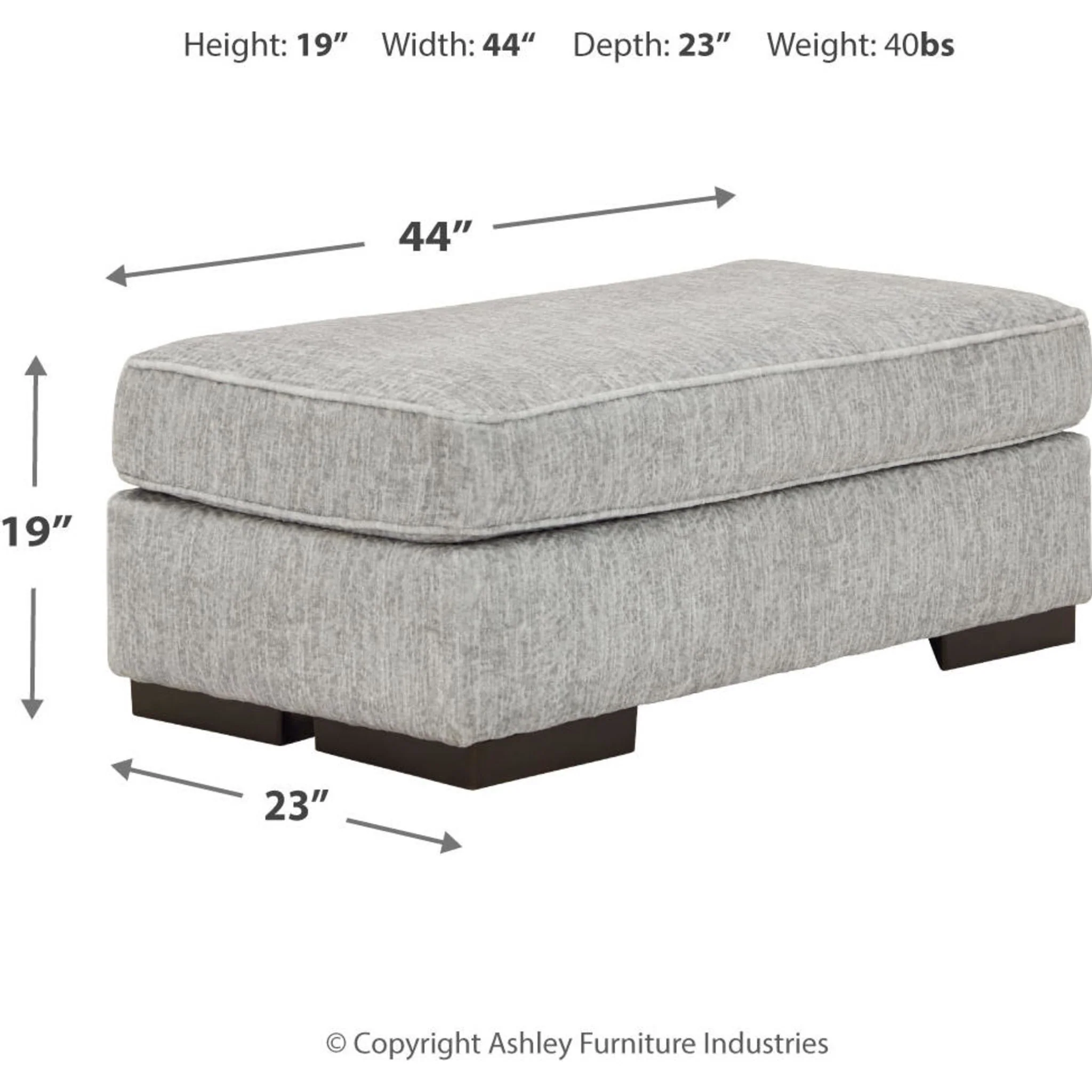 Mercado Ottoman - Pewter - Image 13