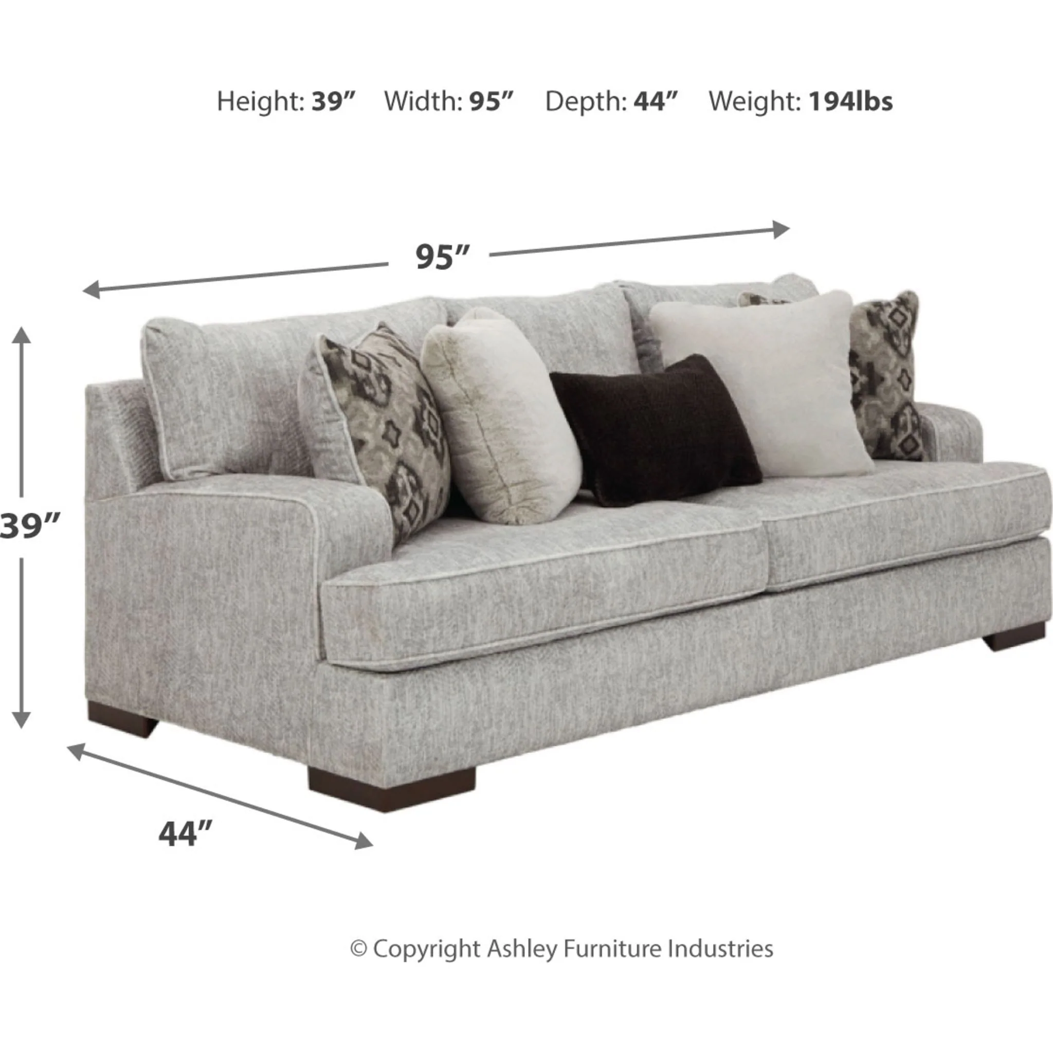 Mercado Sofa - Pewter - Image 6