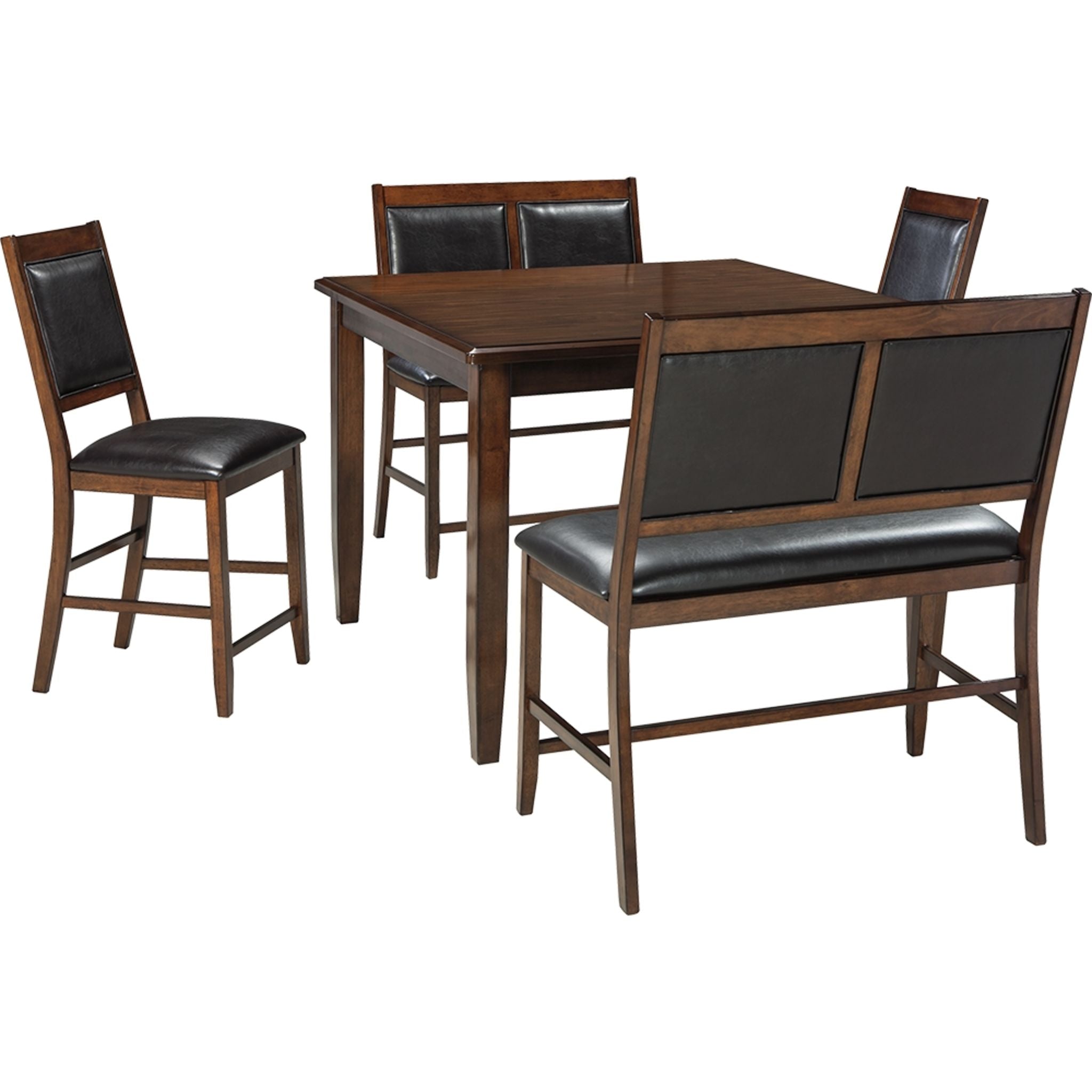 Meredy 5 Piece Casual Dining - Brown - (D395-323)