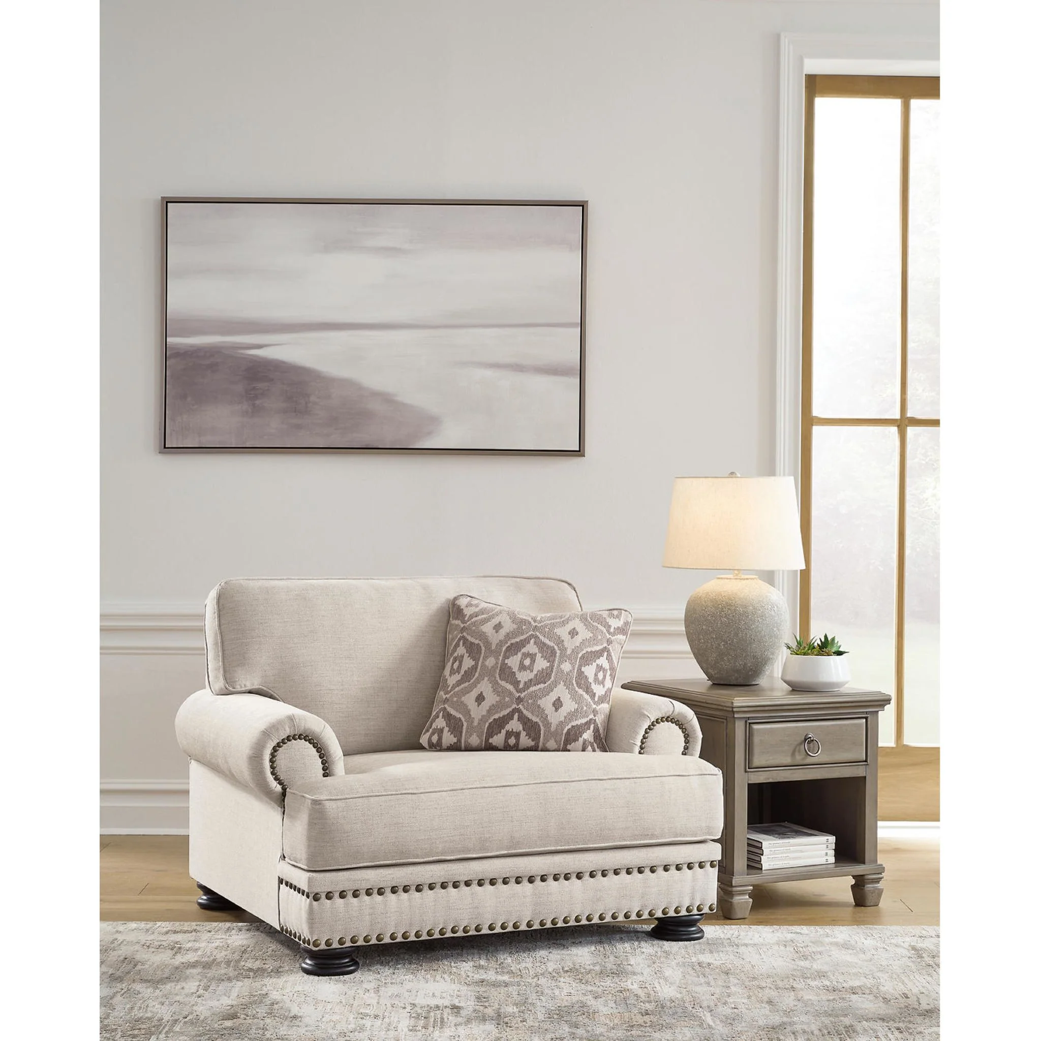 Merrimore Chair and a Half - Linen - Image 5