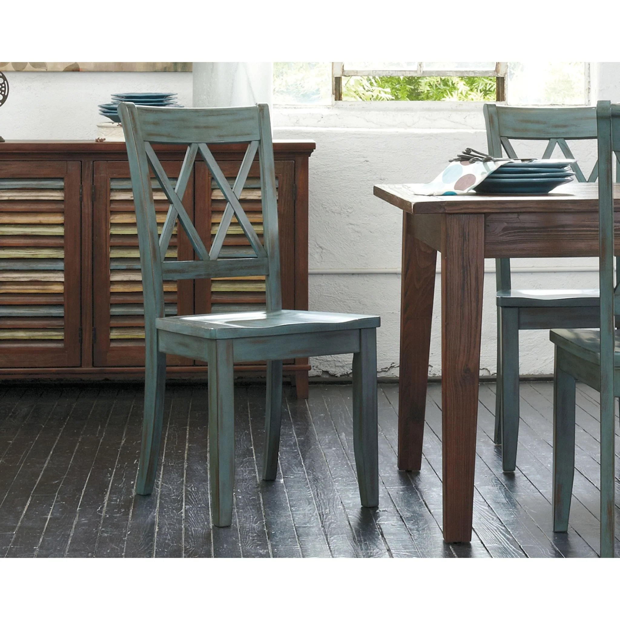 Mestler Side Chair - Blue - (D540-101) - Image 2