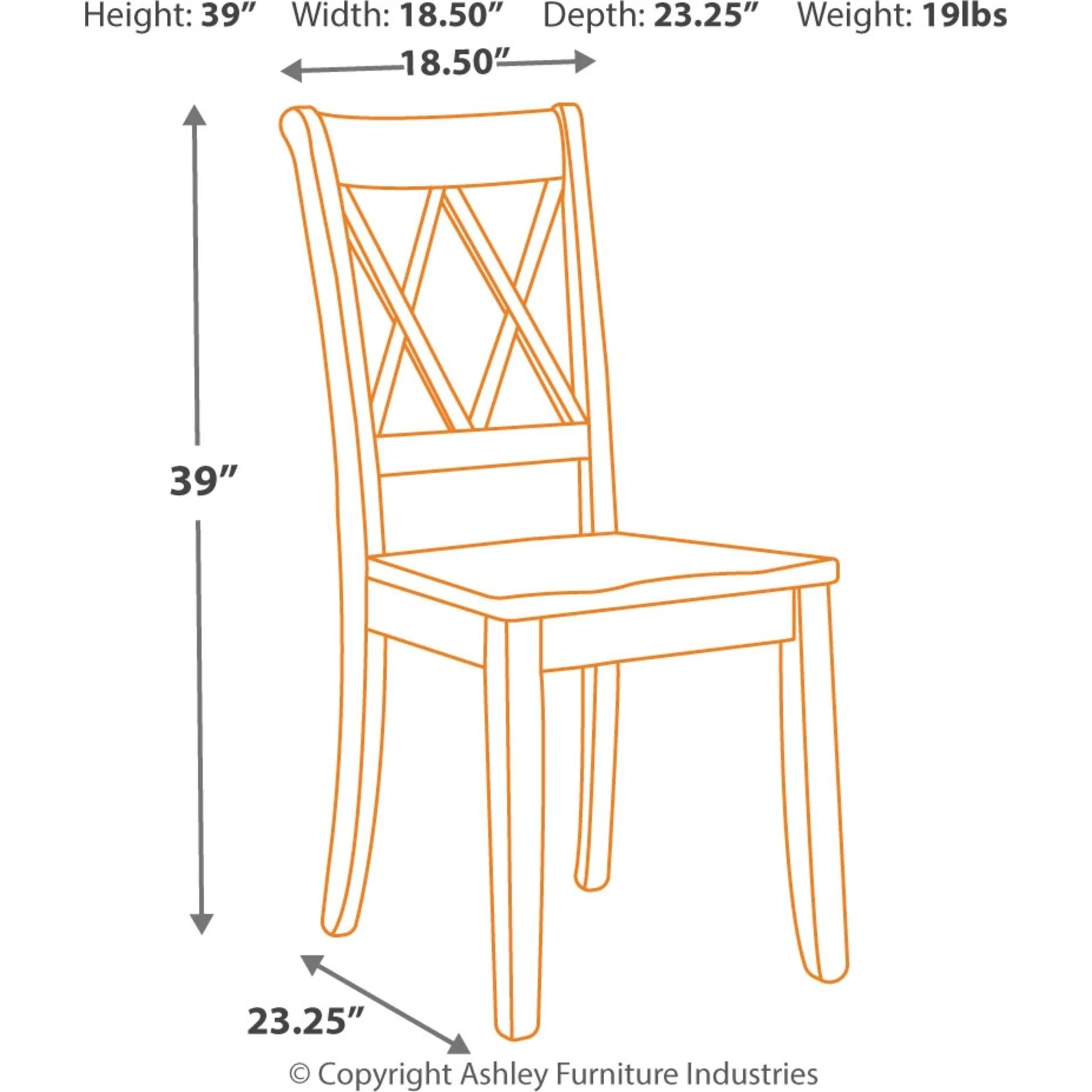Mestler Side Chair - Blue - (D540-101) - Image 4