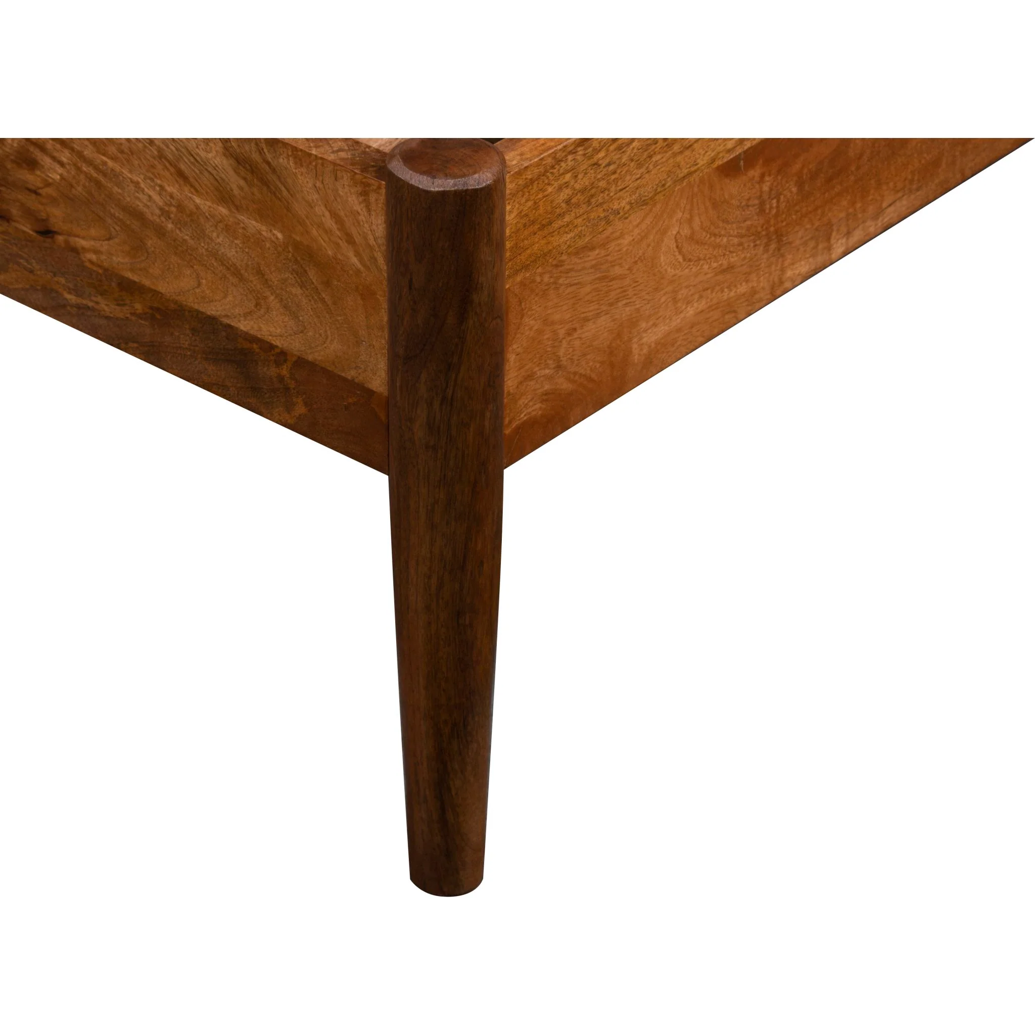 Mid Century King Platform Bed - Cognac - Image 8