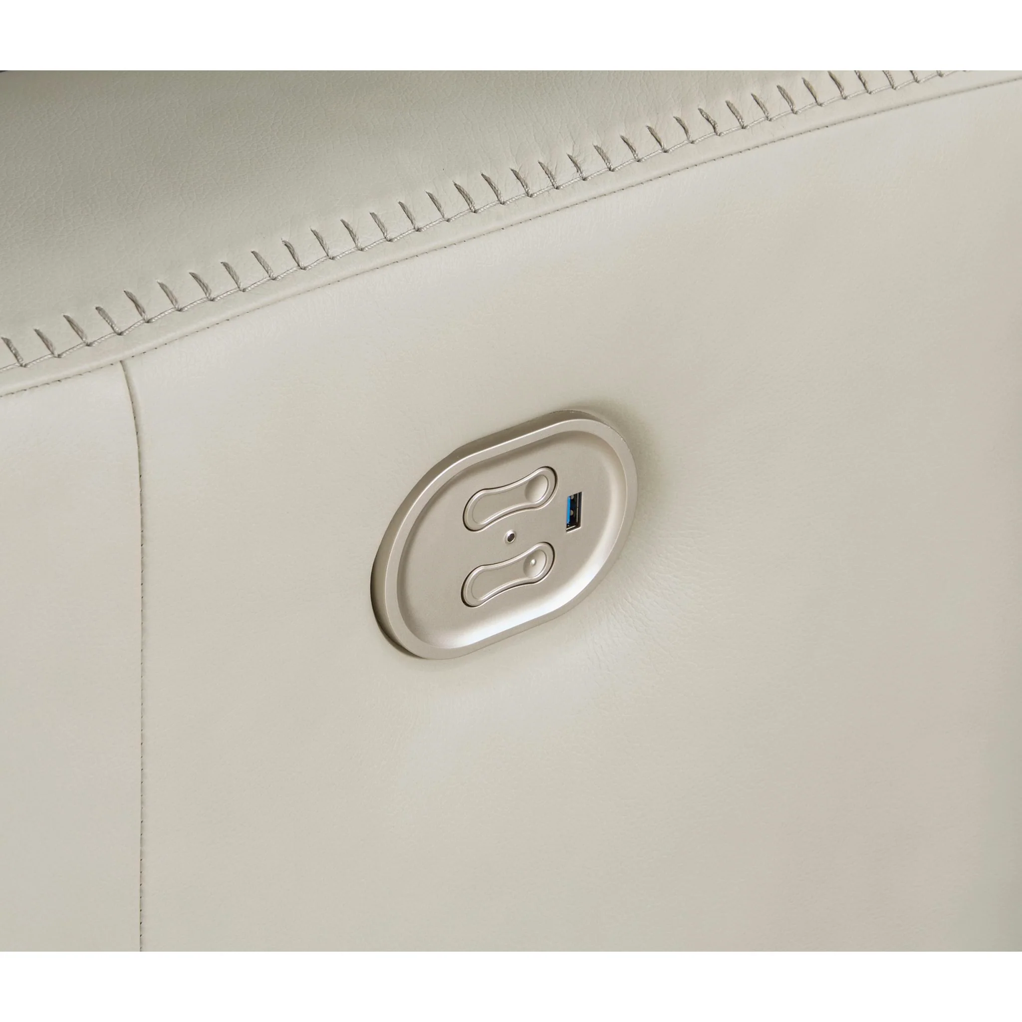 Mindanao Power Reclining Loveseat Console with Headrest - Coconut - Image 8