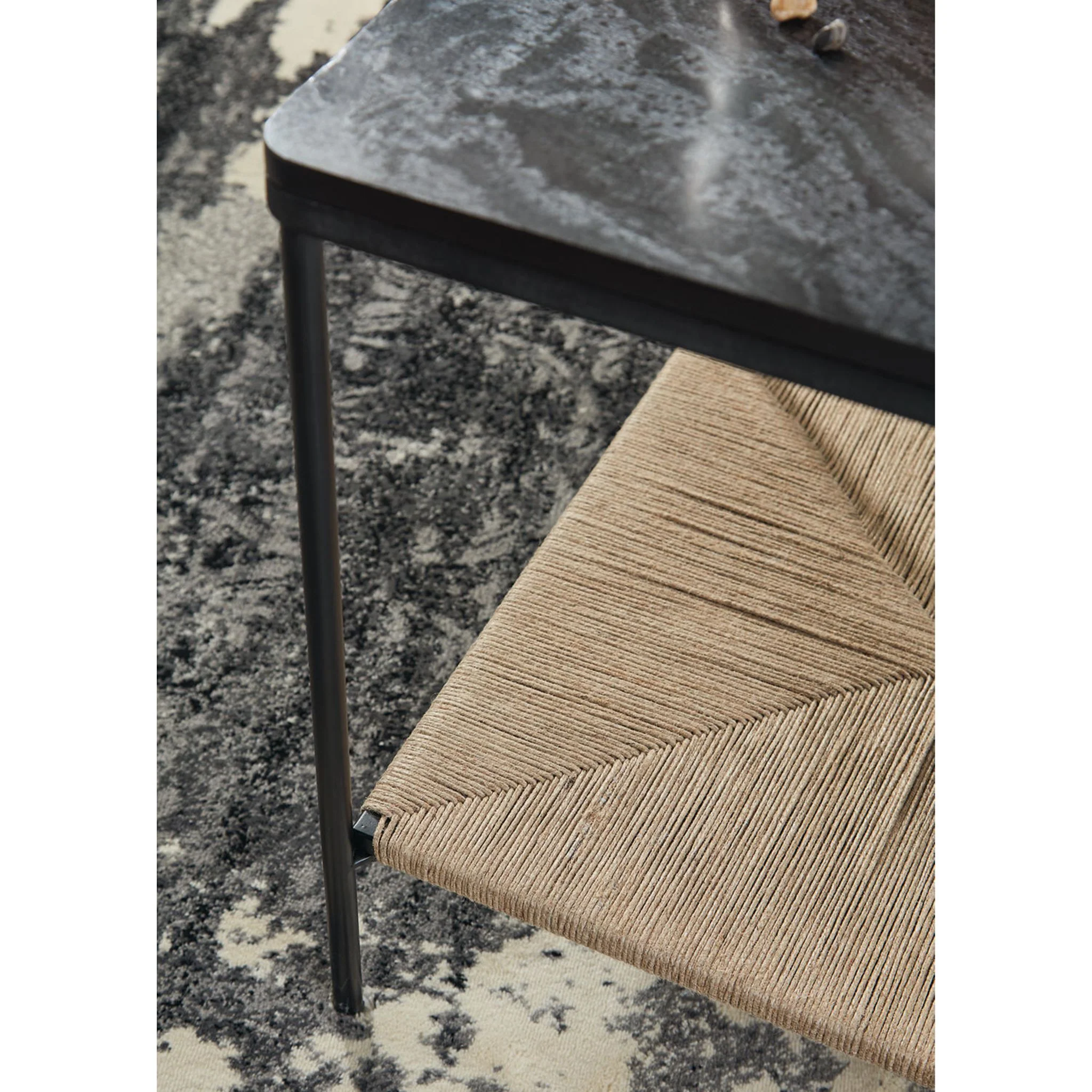 Minrich Accent Table - Black/Natural - Image 6