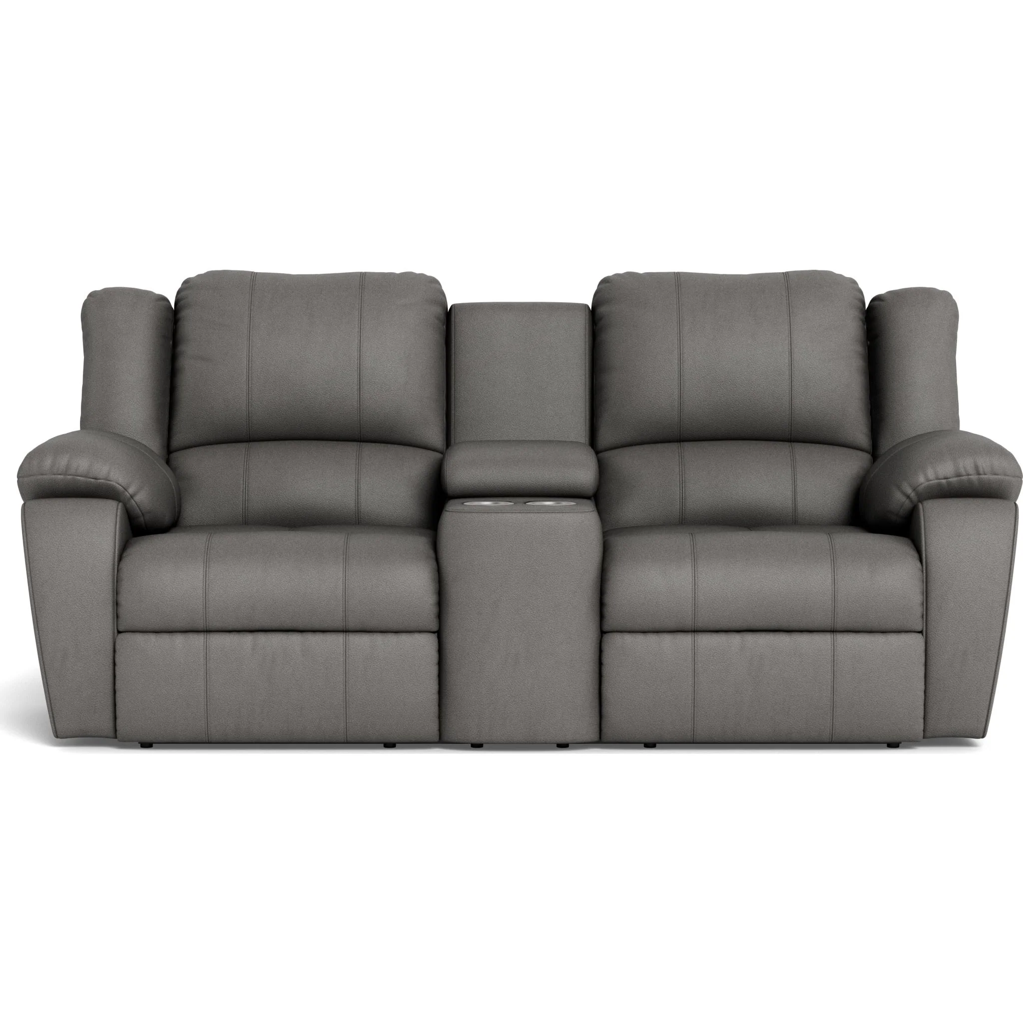 Mira Manual Reclining Loveseat Console with Cupholder - Image 5