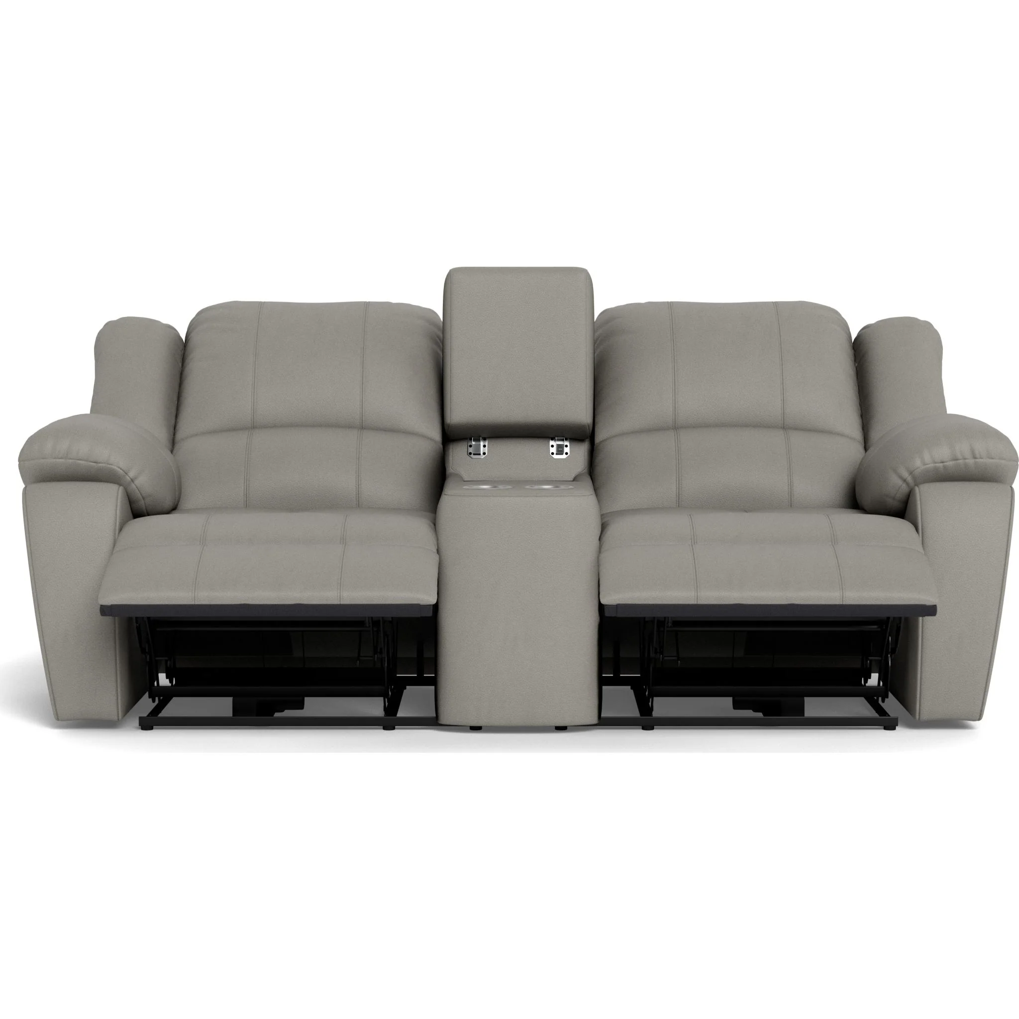 Mira Manual Reclining Loveseat Console with Cupholder - Image 8