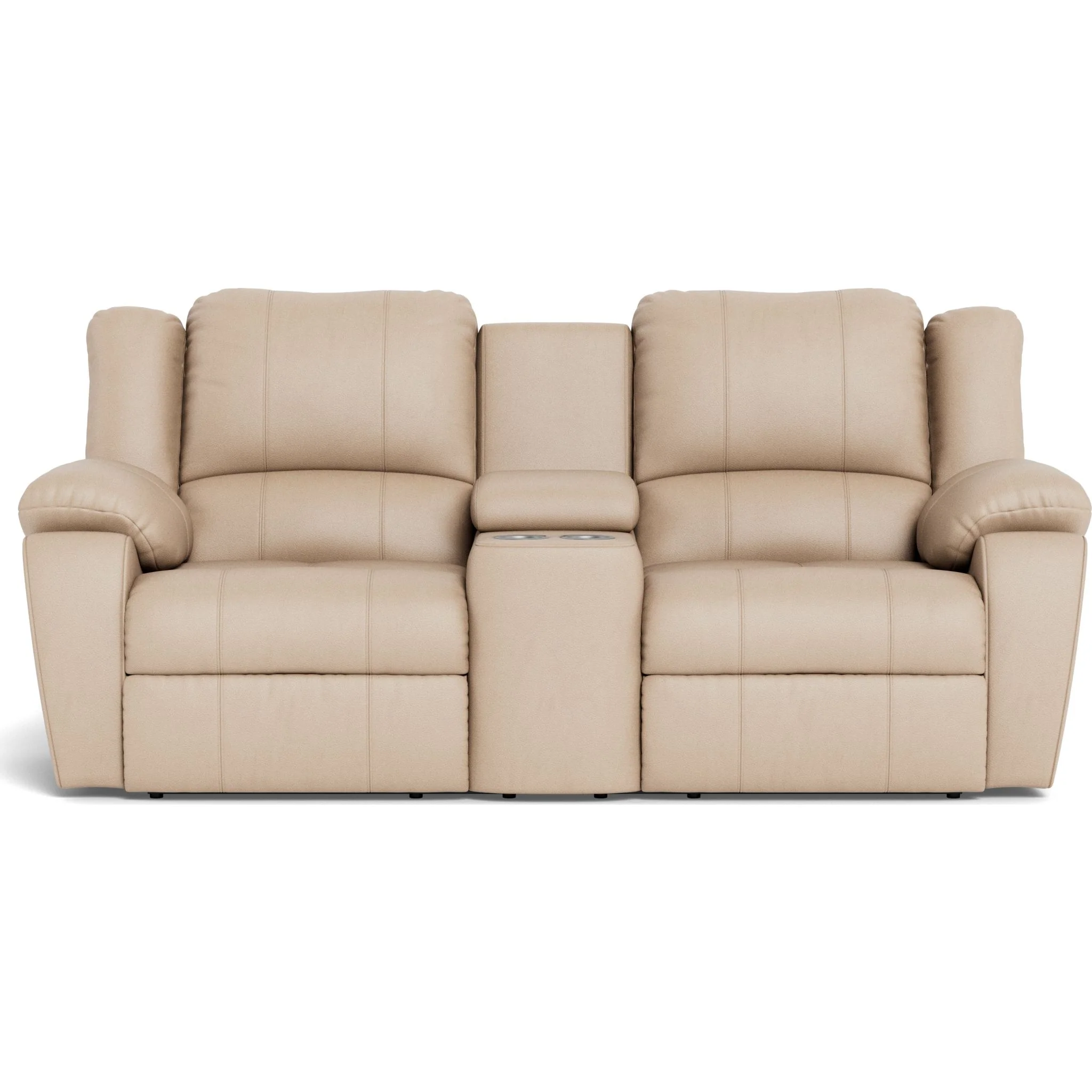 Mira Manual Reclining Loveseat Console with Cupholder - Image 9