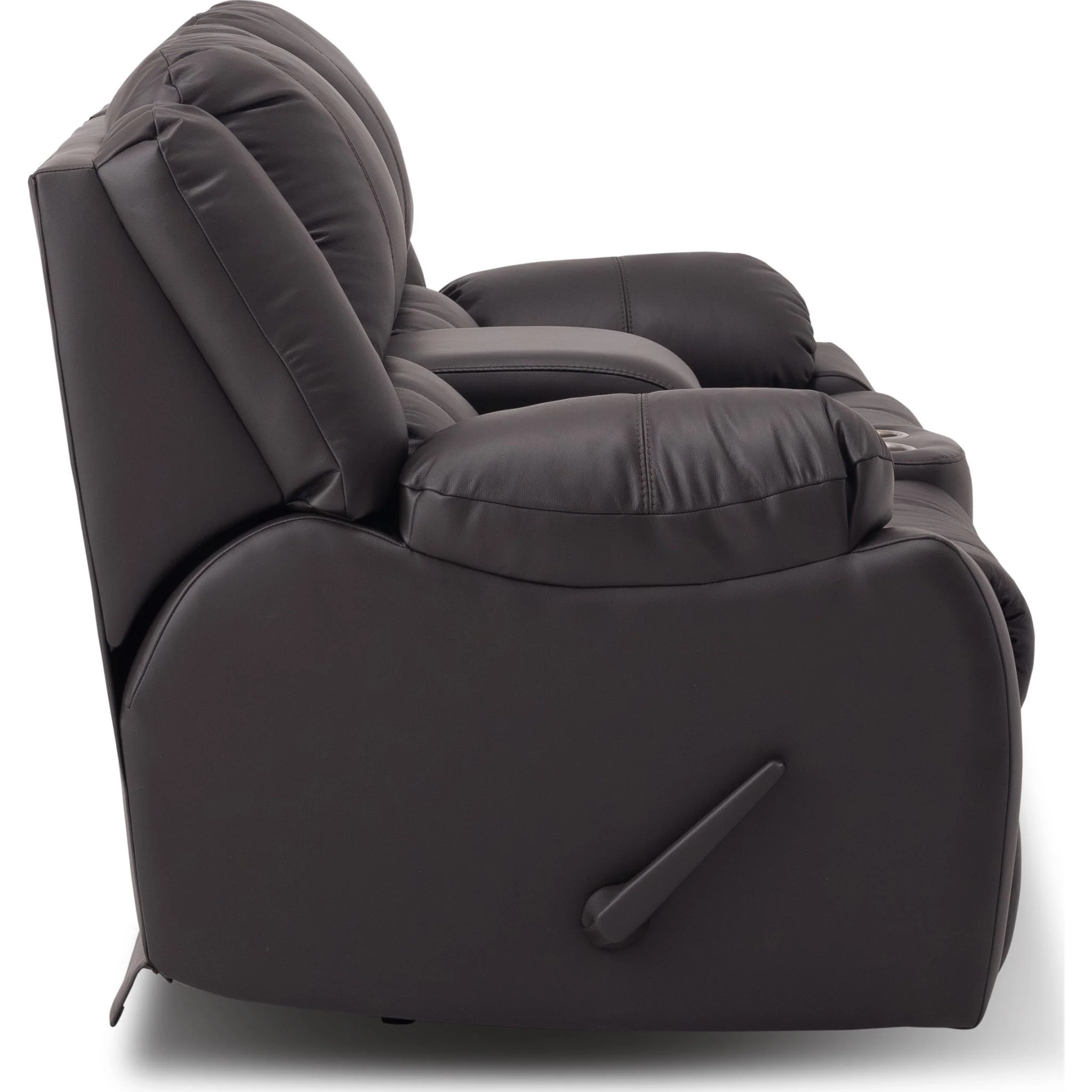Mira Manual Reclining Loveseat Console with Cupholder - Image 3