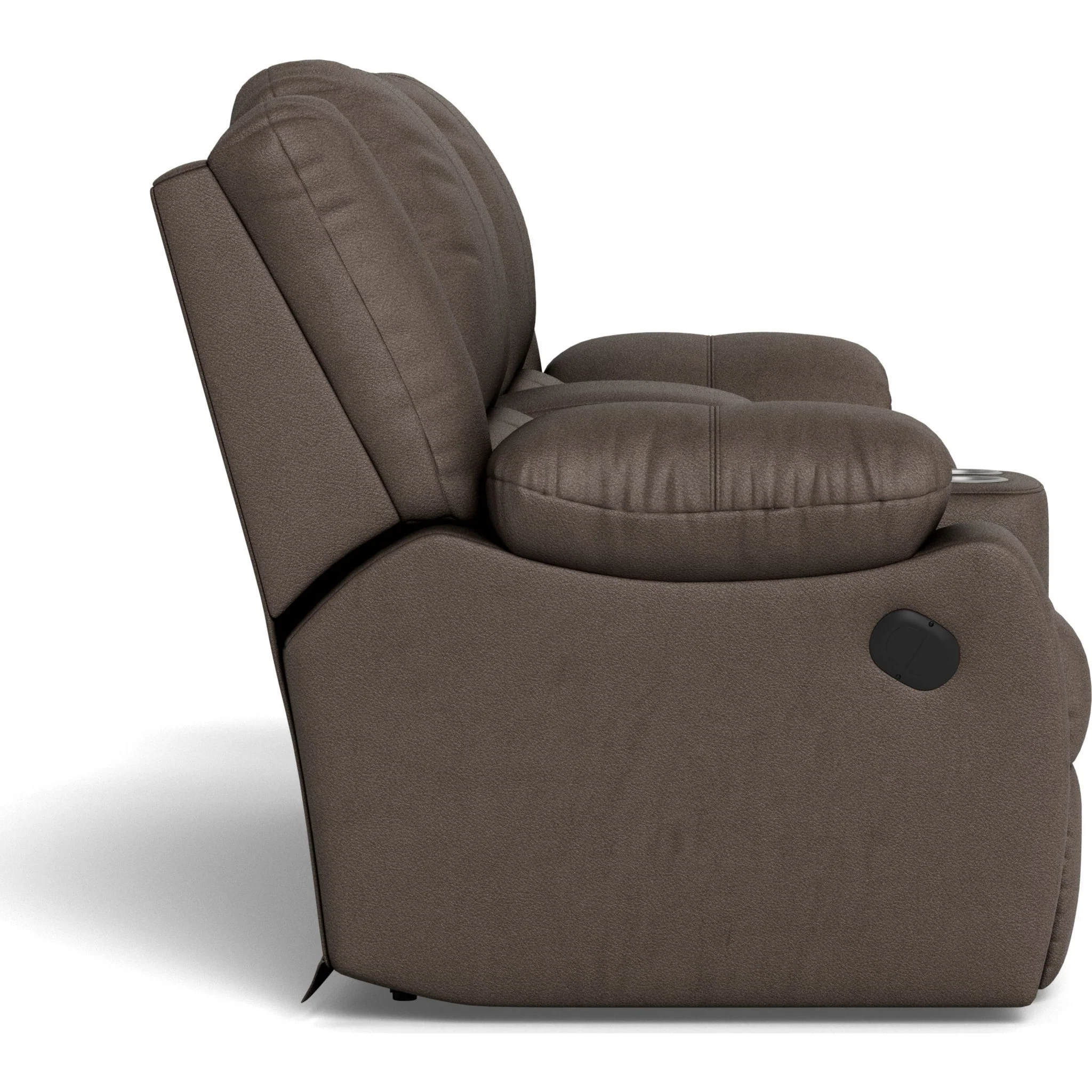 Mira Power Reclining Loveseat Console with Cupholder - Image 3