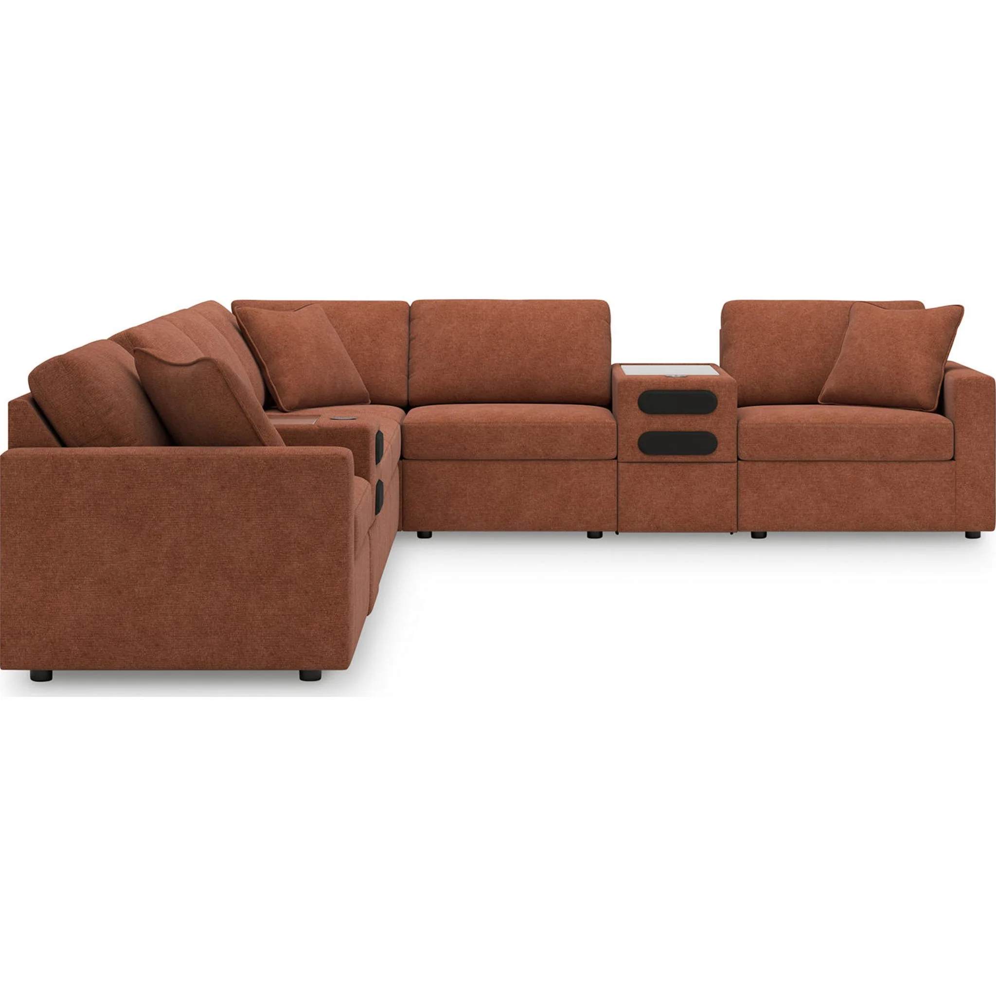 Modmax 8 Piece Modular Sectional with Audio Consoles - Image 10