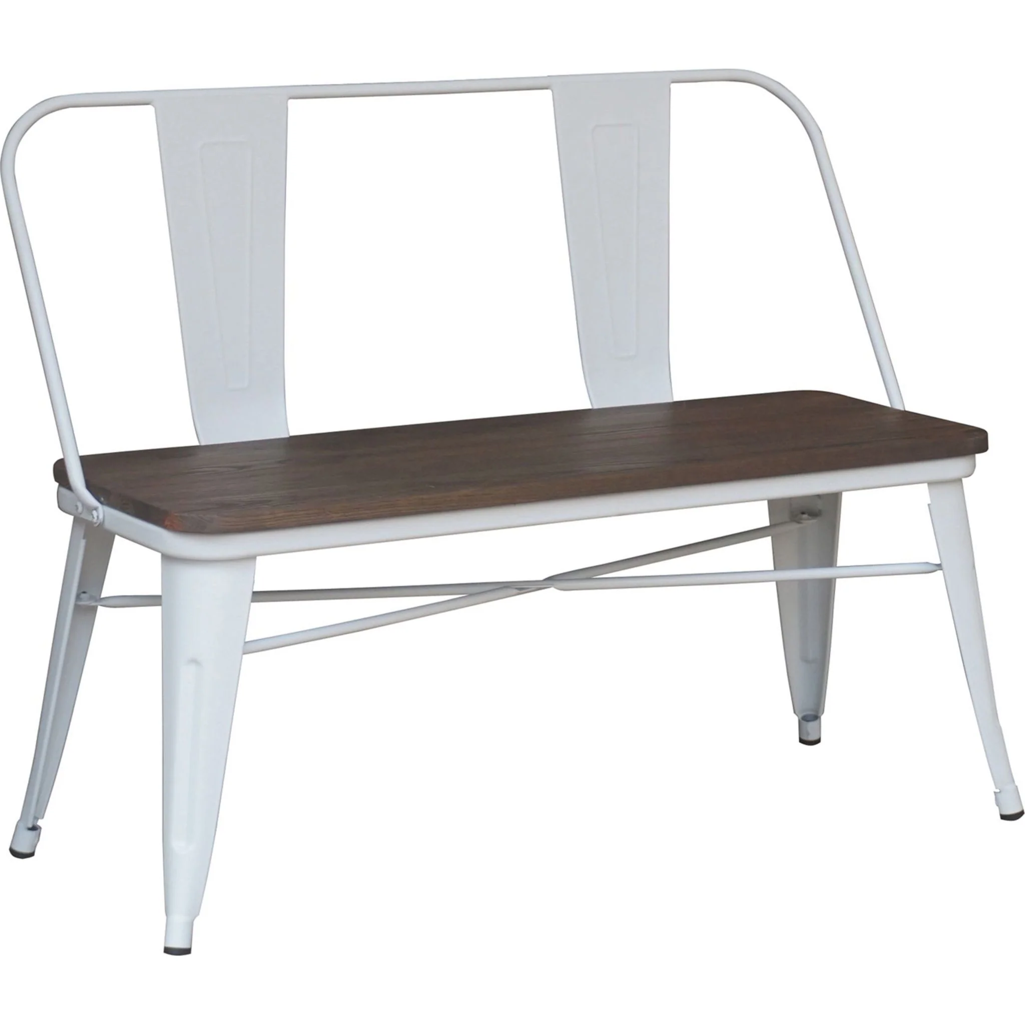 Modus Bench - White/Brown - Image 2