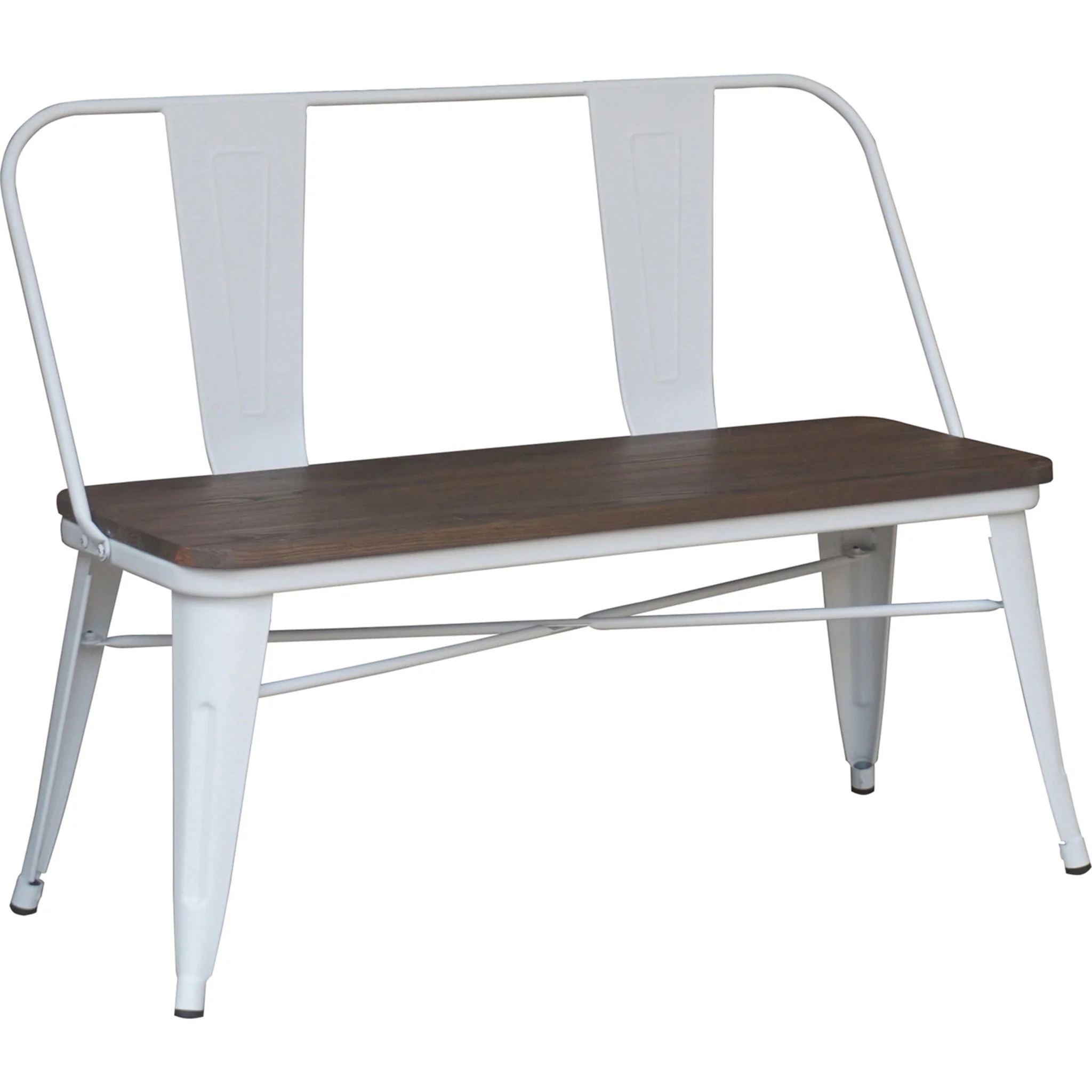 Modus Bench - White/Brown - Image 4