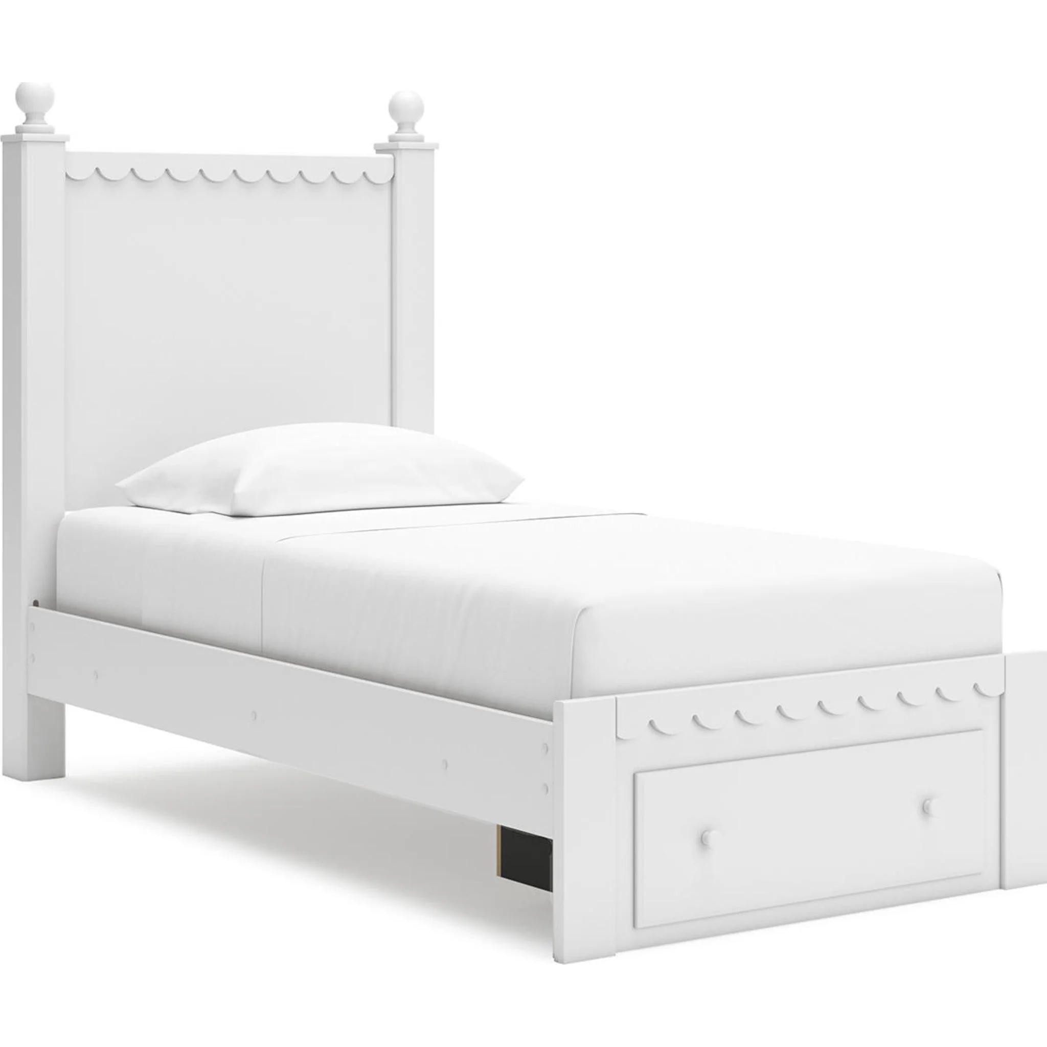 Mollviney 6 Piece Storage Bedroom - White - Image 11