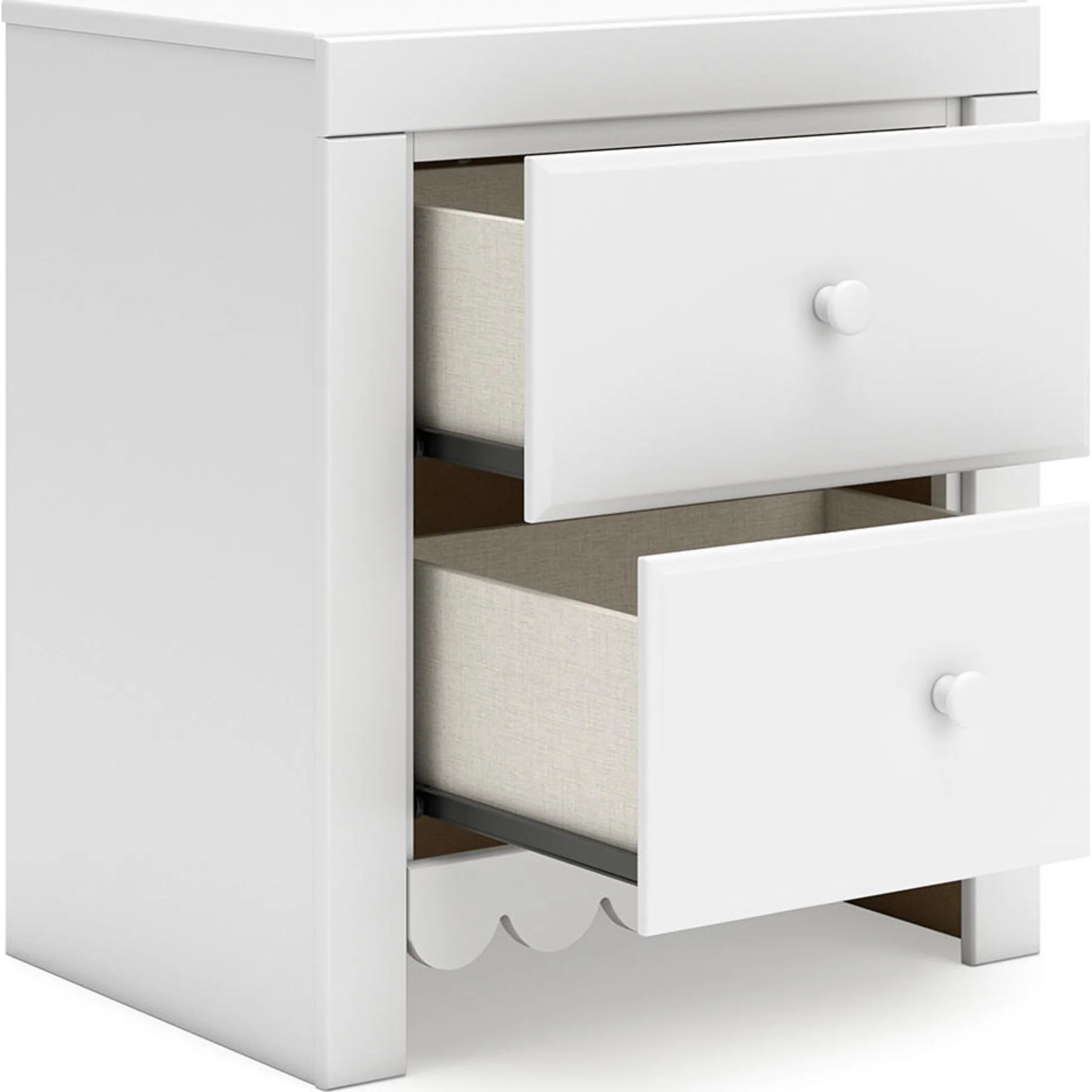 Mollviney 6 Piece Storage Bedroom - White - Image 38