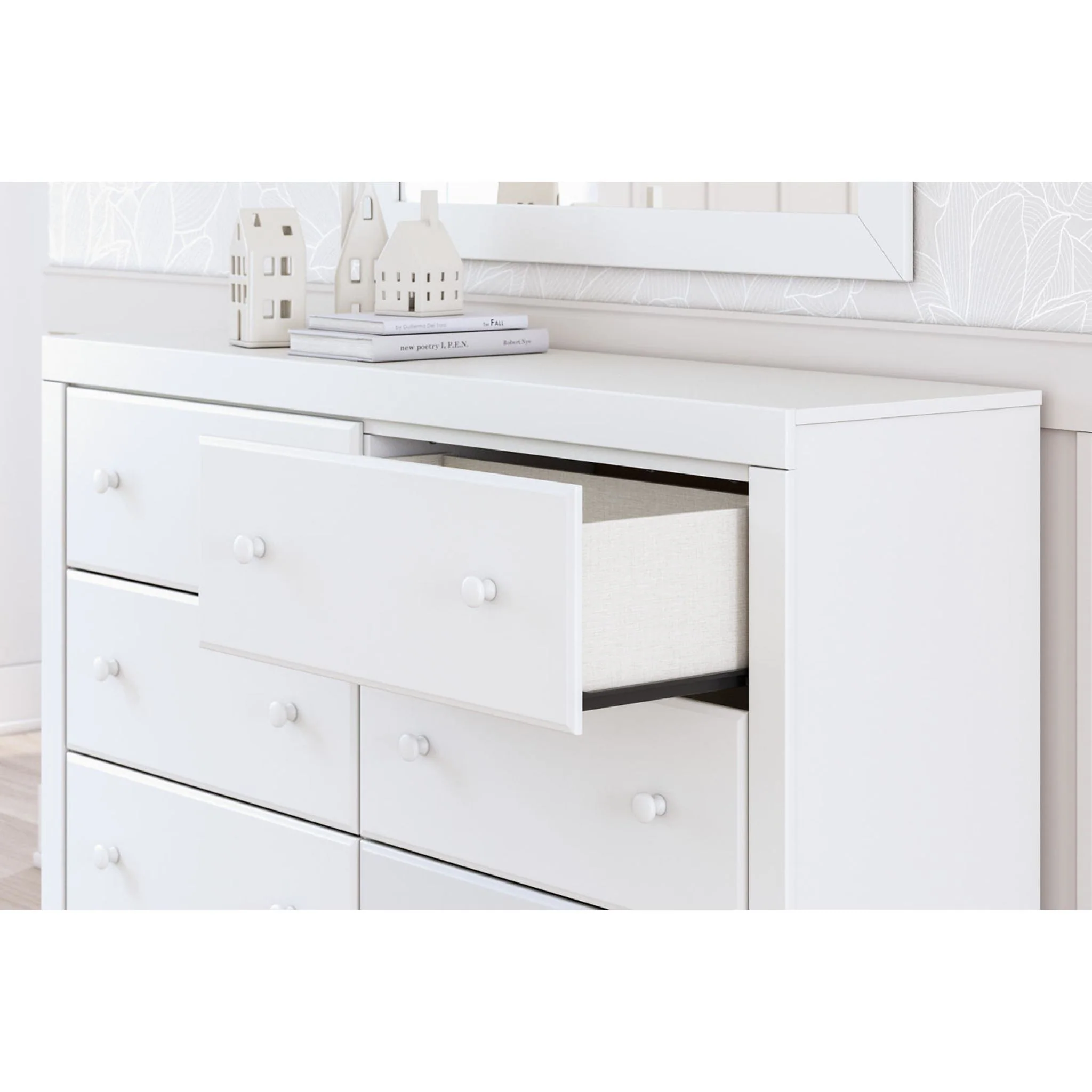 Mollviney 6 Piece Storage Bedroom - White - Image 6