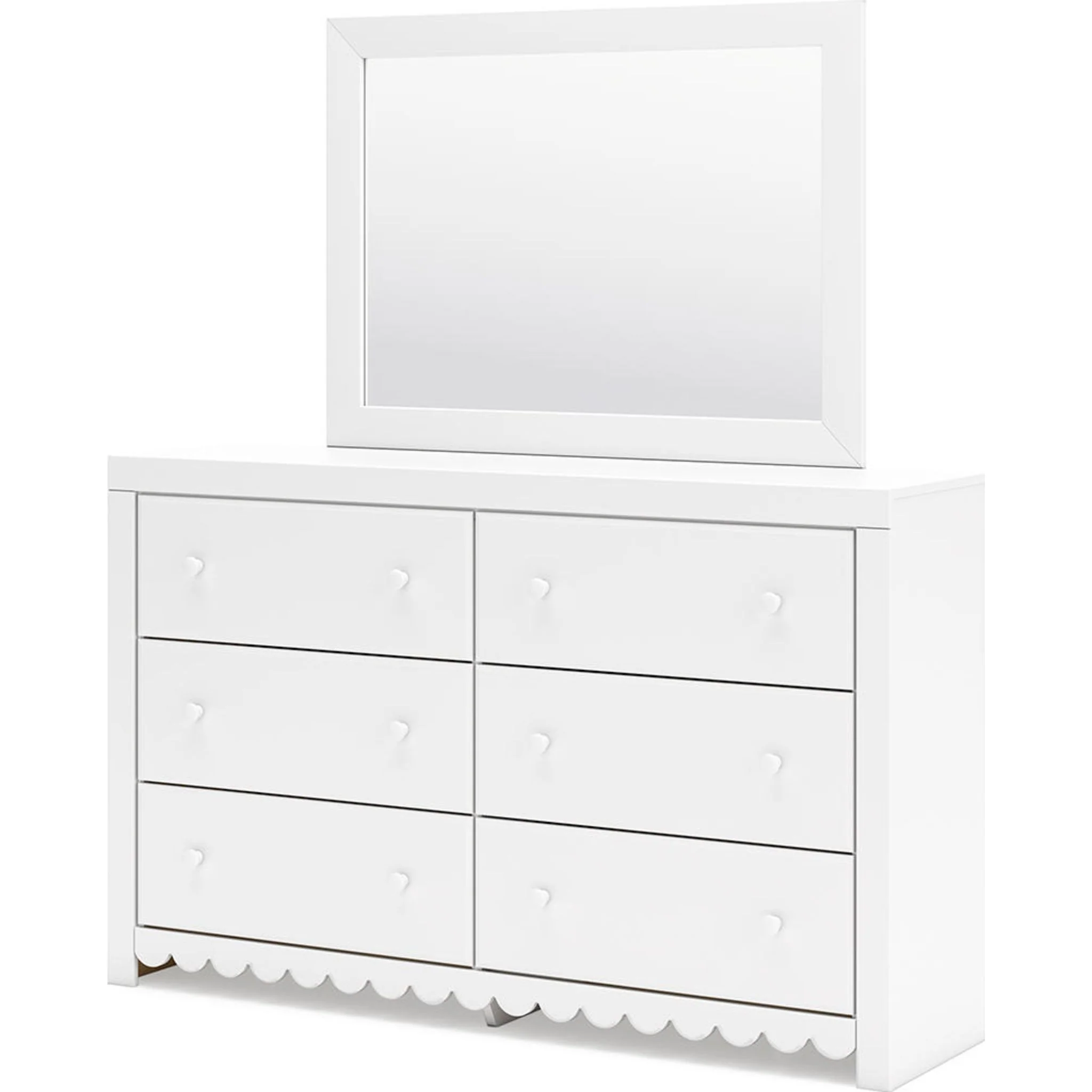 Mollviney Dresser and Mirror - White - Image 4