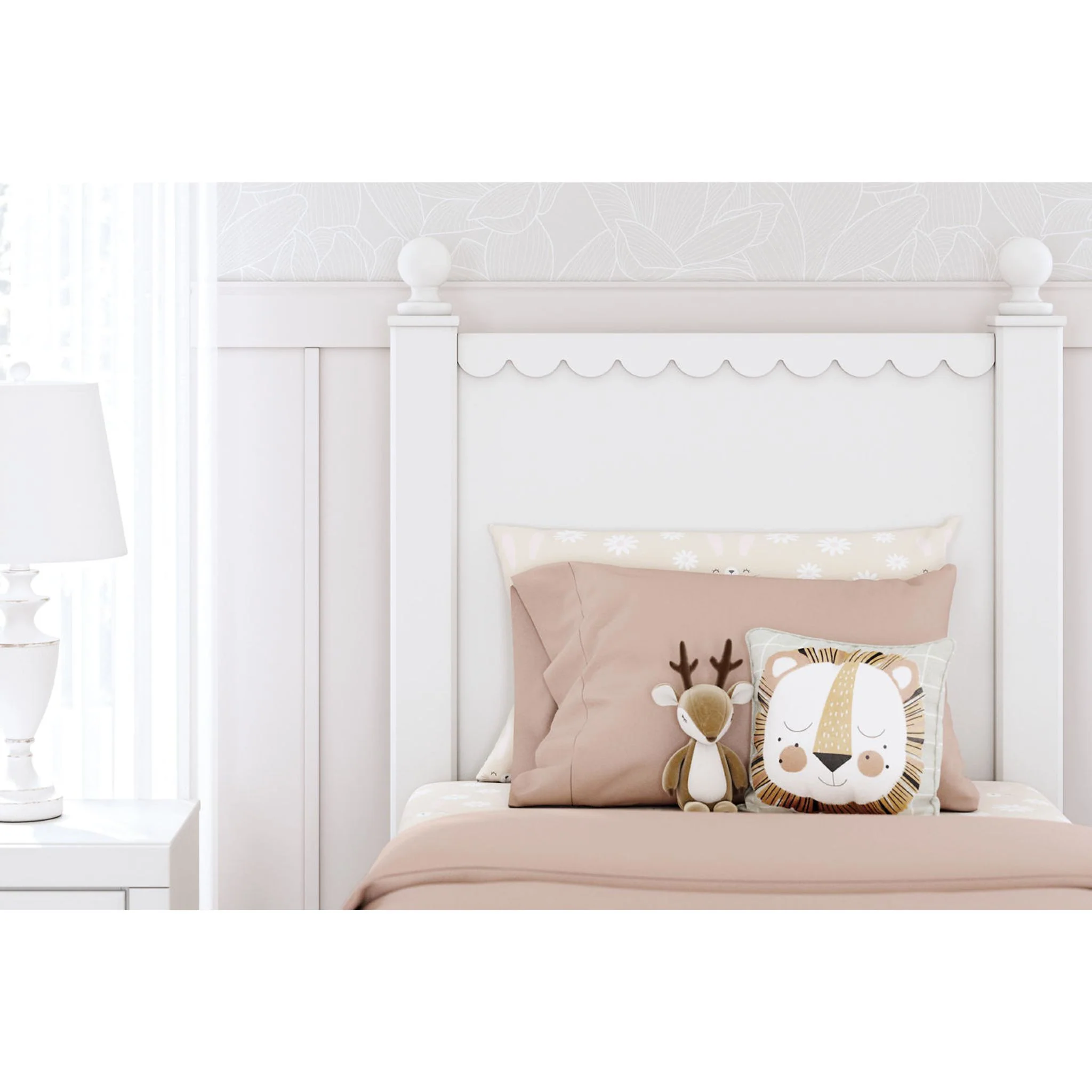 Mollviney Panel Bed - White - Image 14