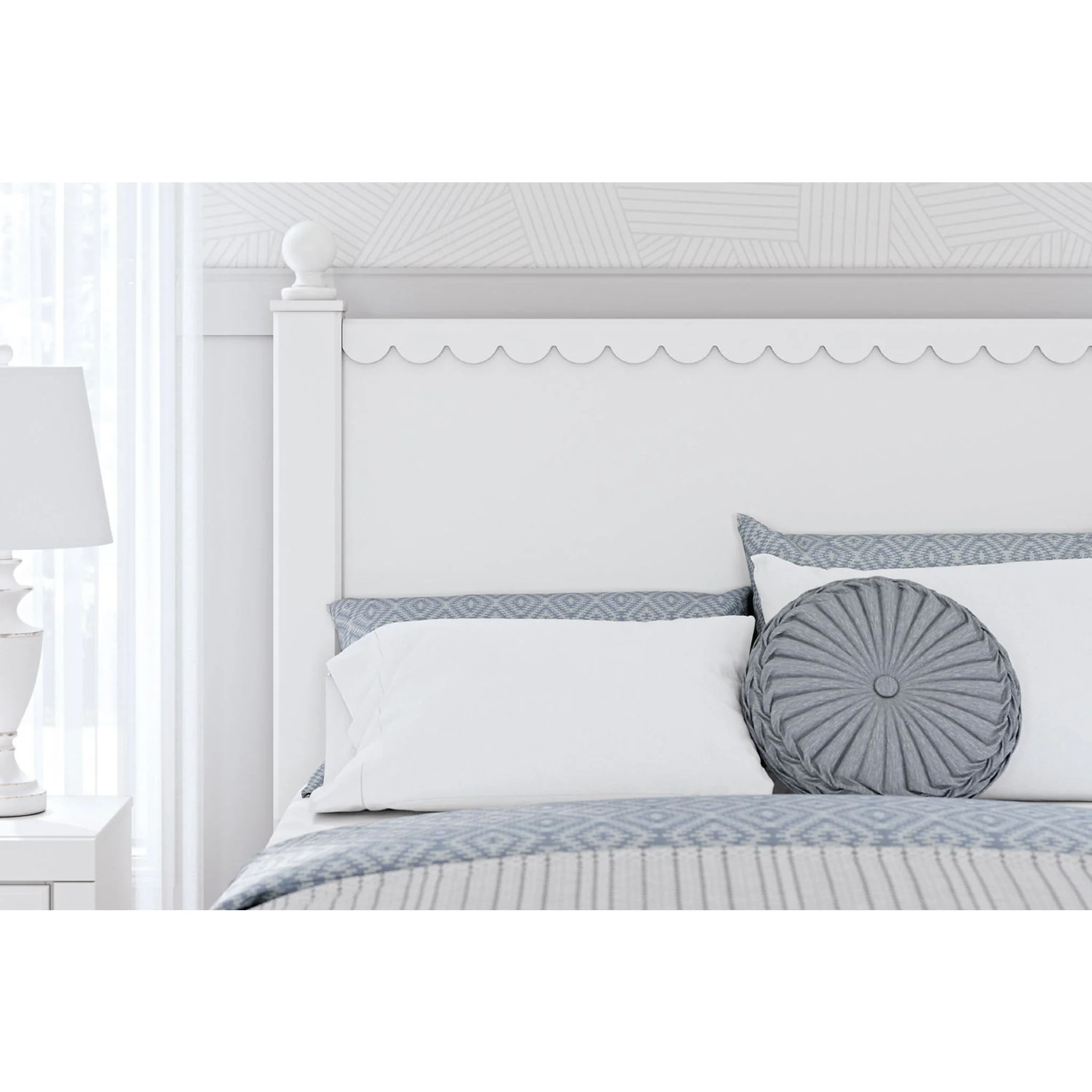 Mollviney Panel Bed - White - Image 24