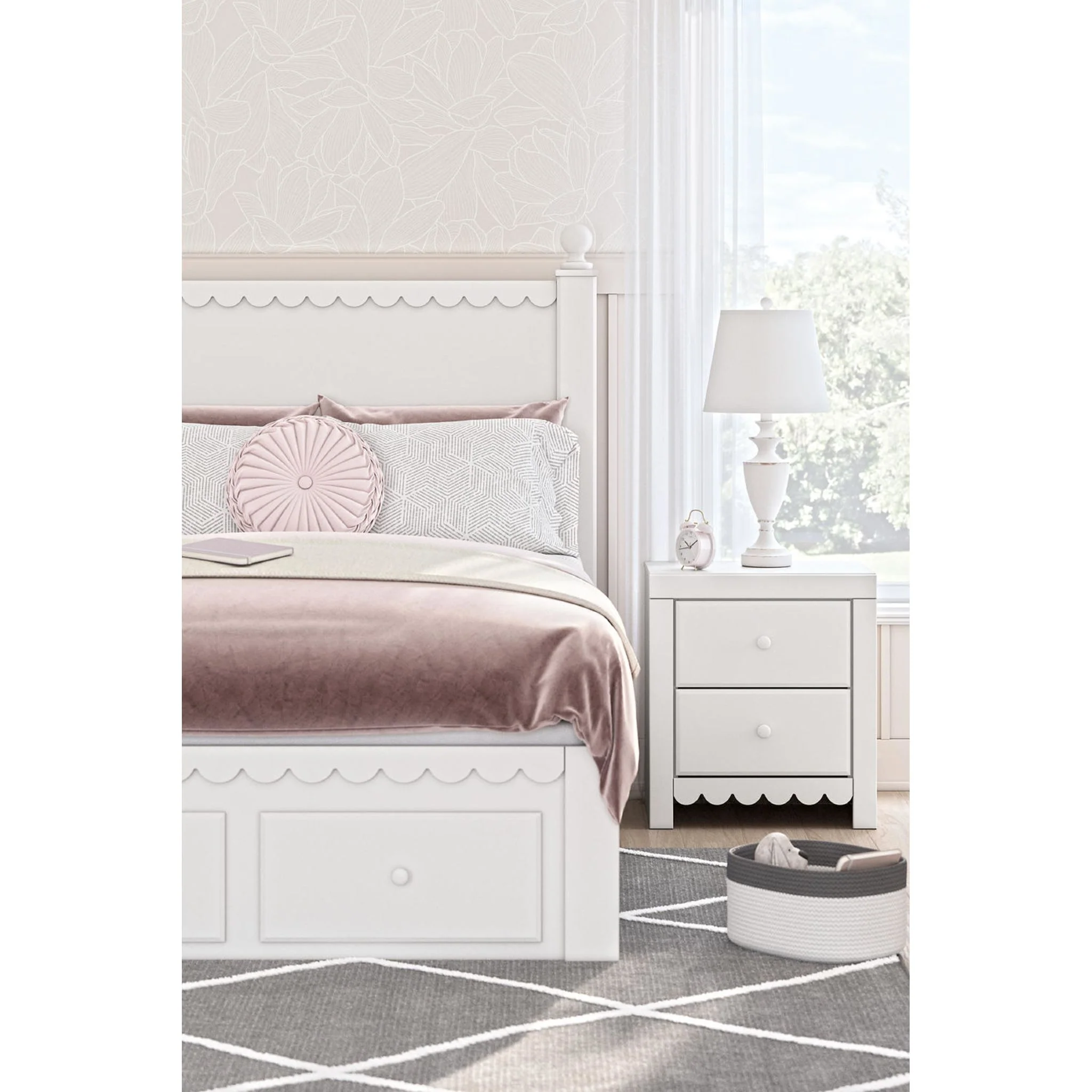 Mollviney Storage Bed - White - Image 26