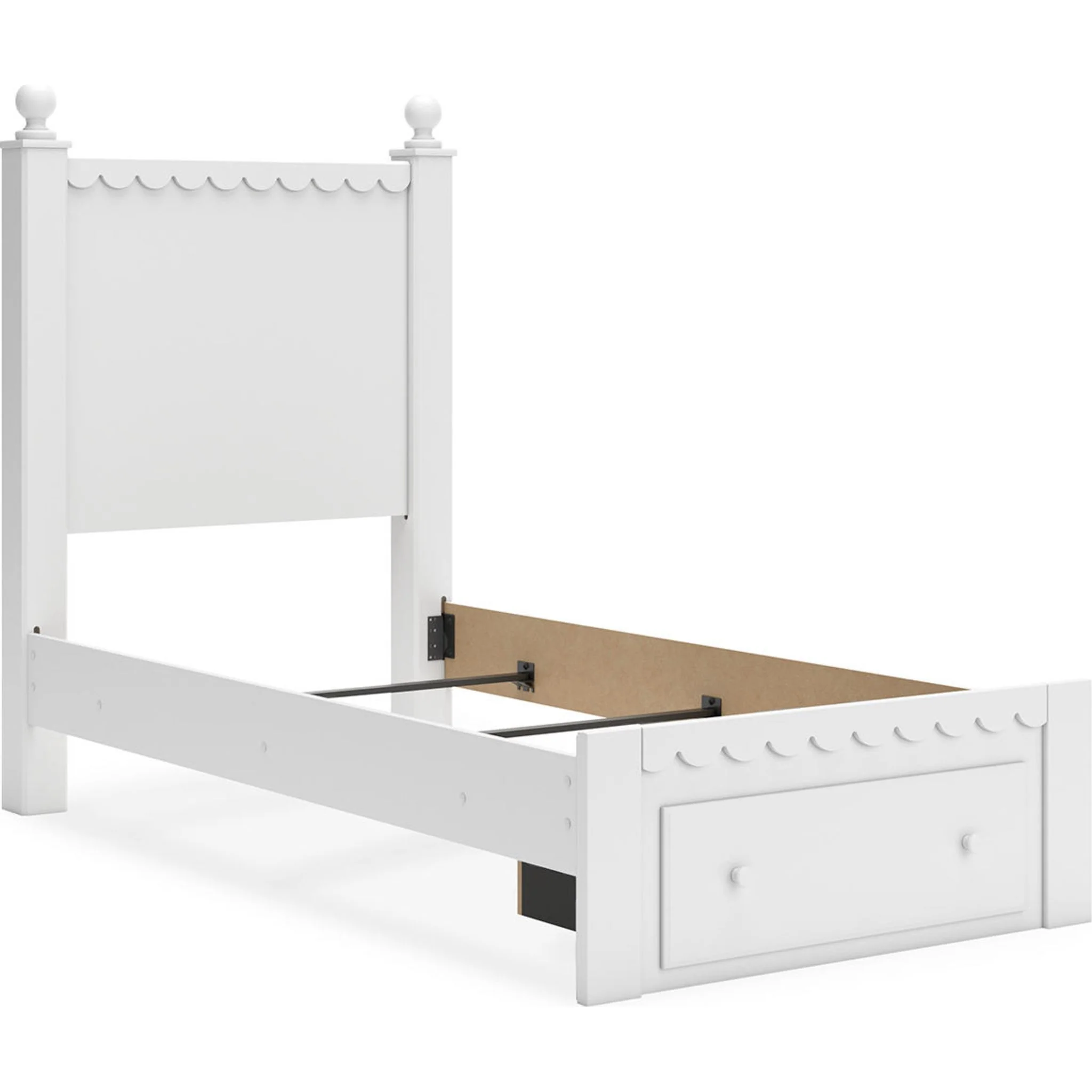 Mollviney Storage Bed - White - Image 4