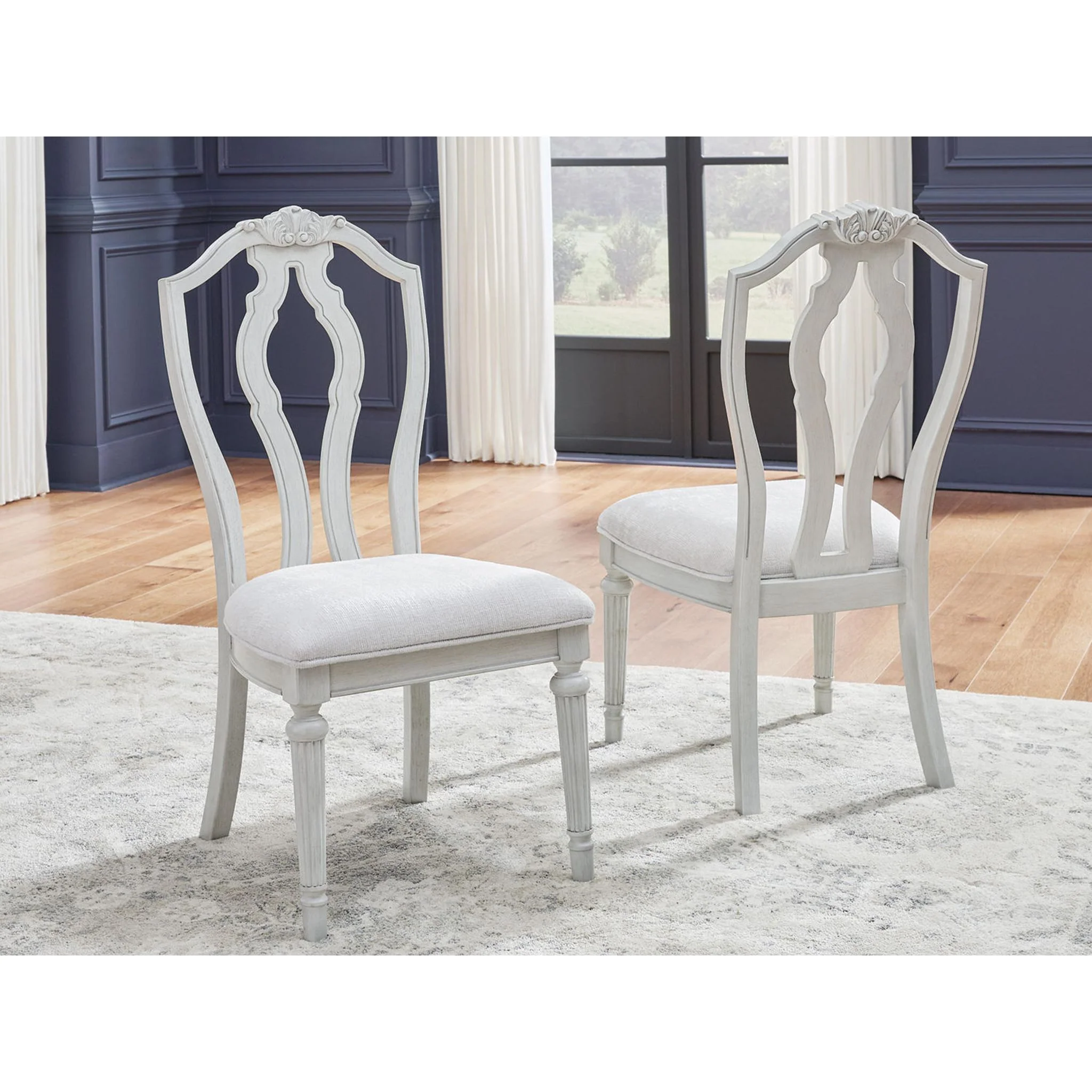 Montelaine Dining Chair - Antique White - (D795-01) - Image 2