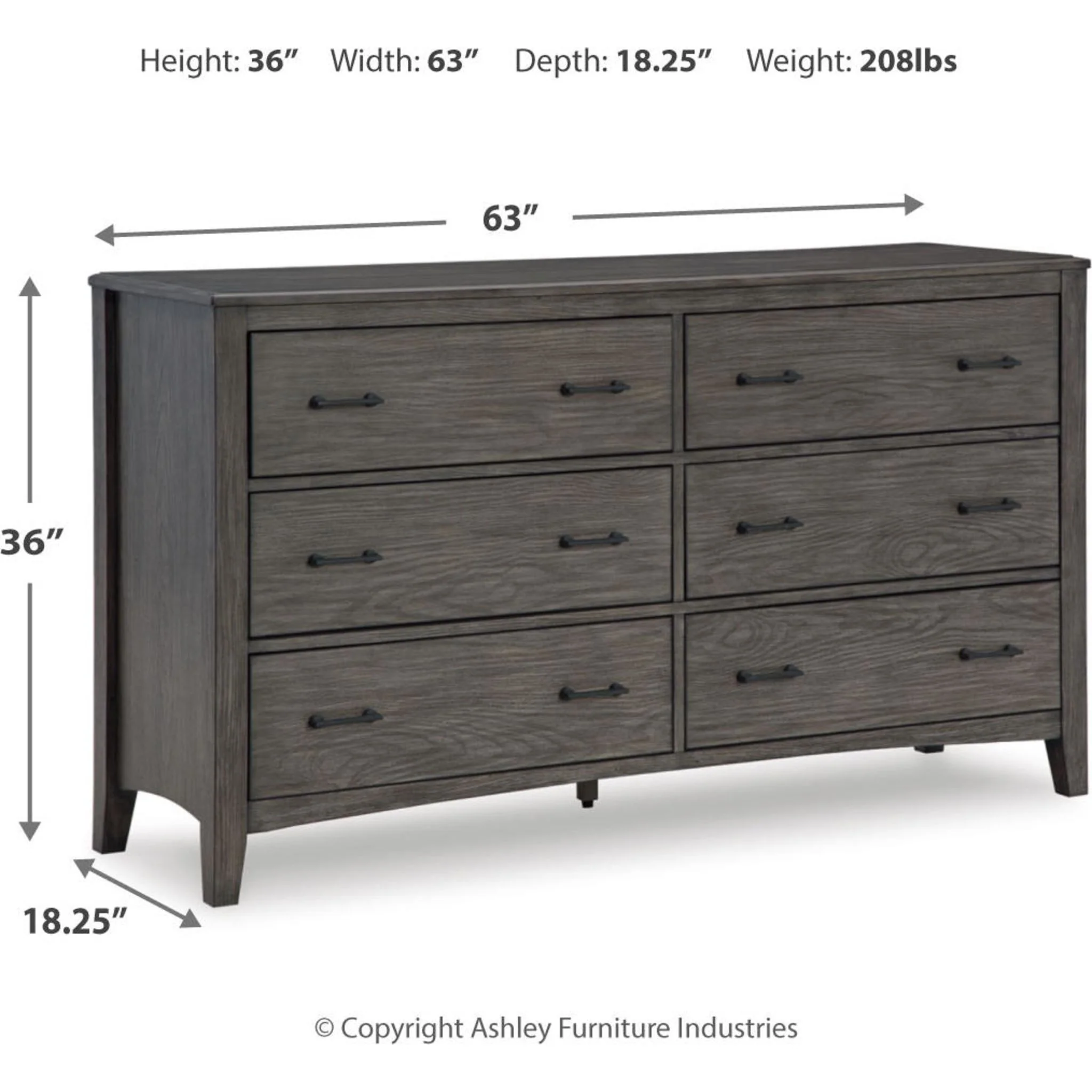 Montillan Dresser - Grayish Brown - Image 12