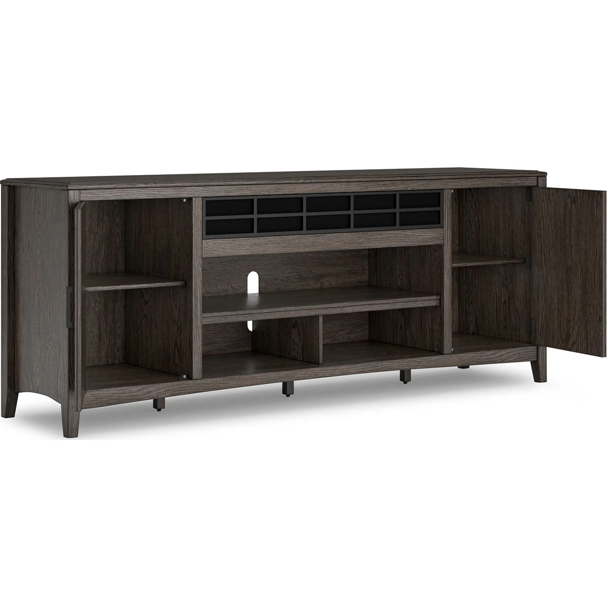 Montillan TV Stand - Grayish Brown - Image 3