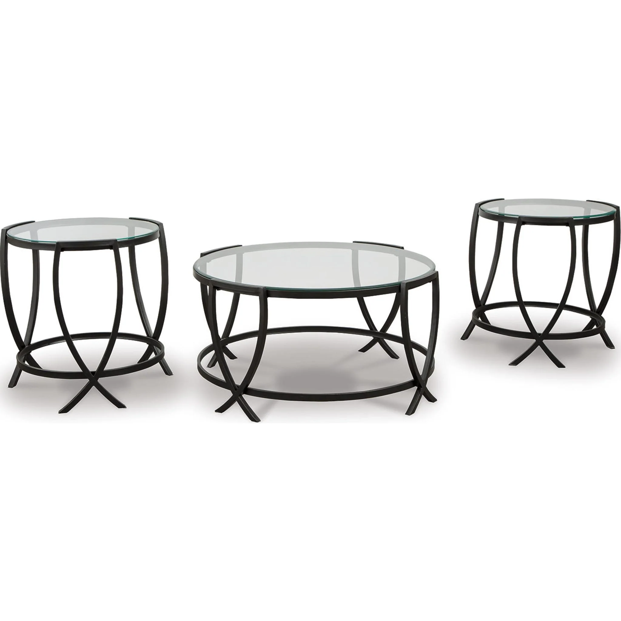 Morgantown 3 Pack Tables - Black