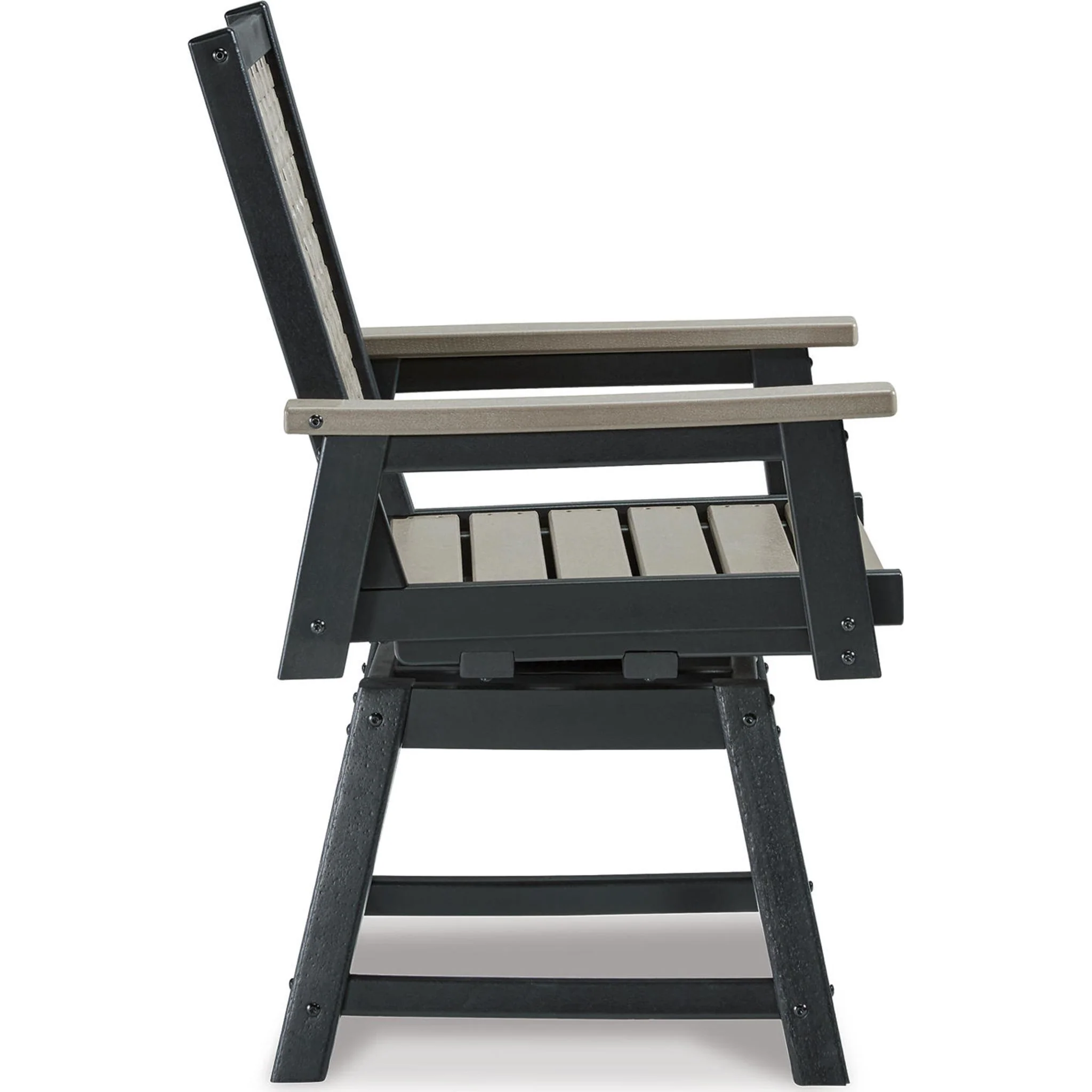 Mount Valley 7 Piece Outdoor Dining Set - Driftwood/Black - Image 14