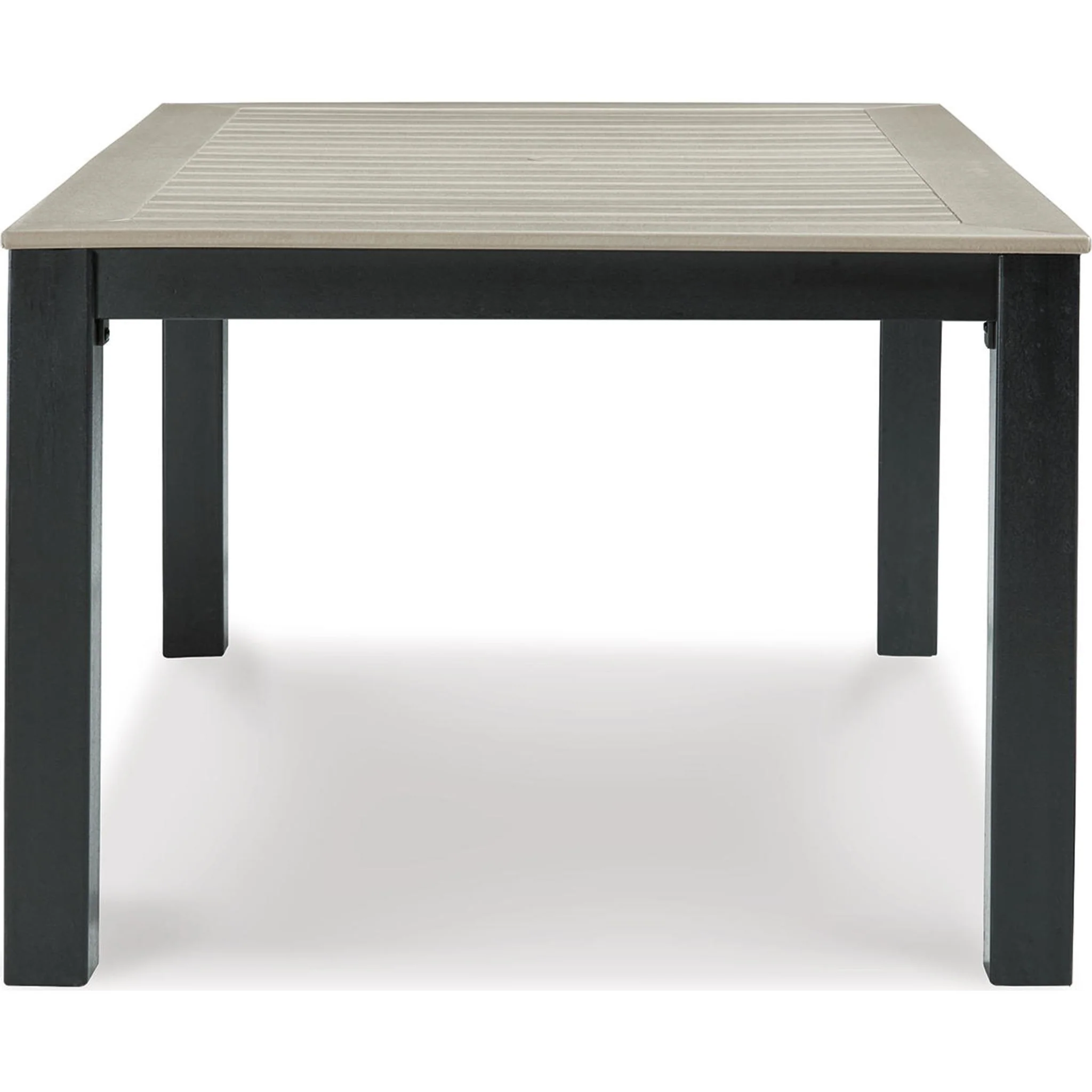 Mount Valley 7 Piece Outdoor Dining Set - Driftwood/Black - Image 6