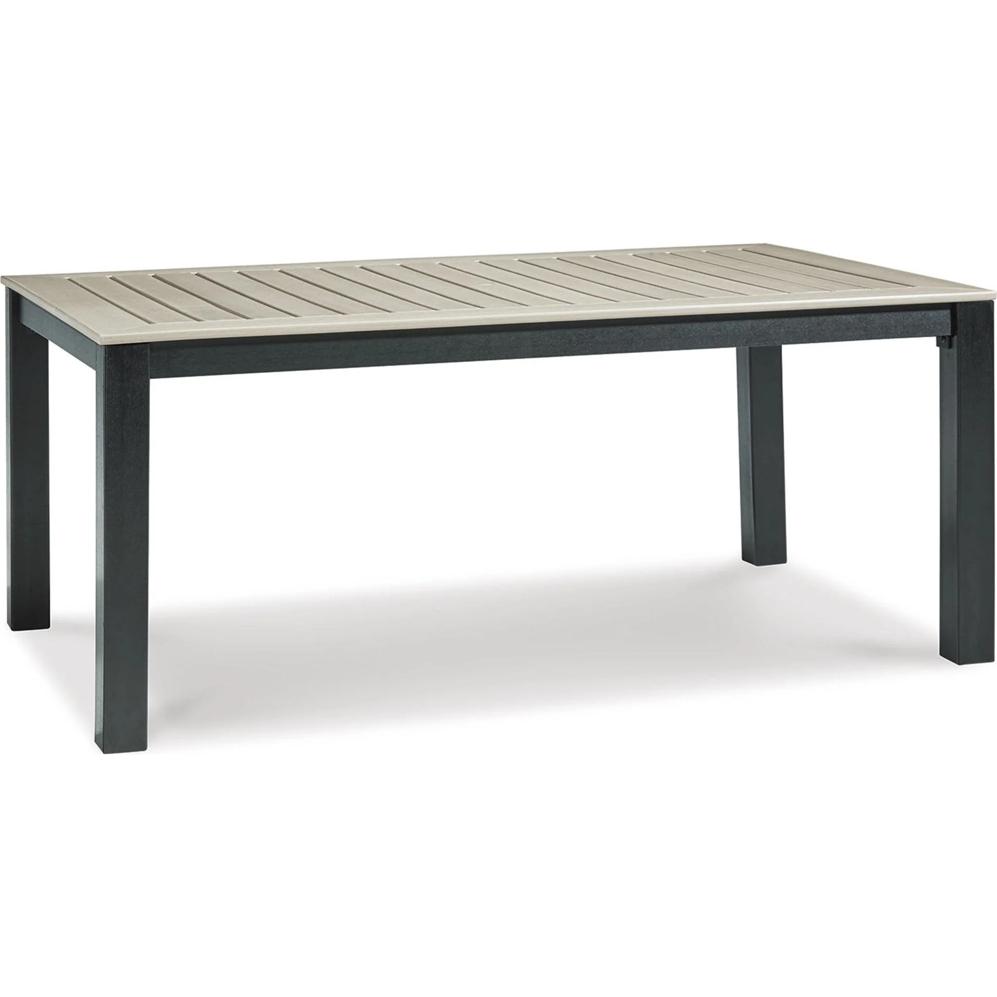 Mount Valley 7 Piece Outdoor Dining Set - Driftwood/Black - Image 9