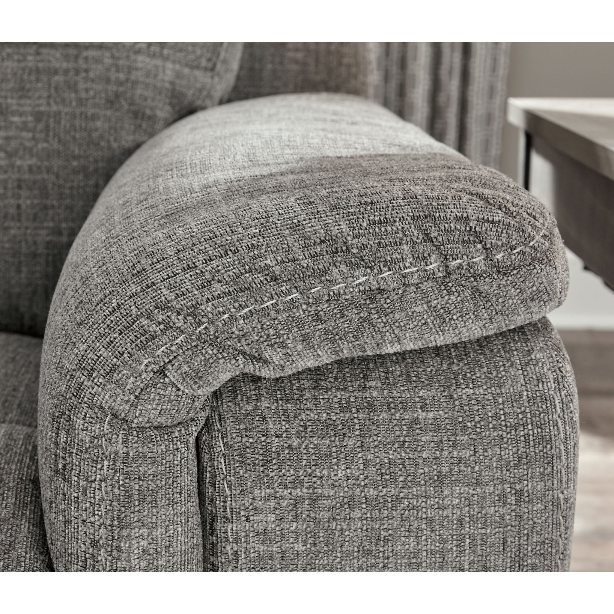 Mouttri Power Reclining Love with Power Headrest - Smoke - Image 7