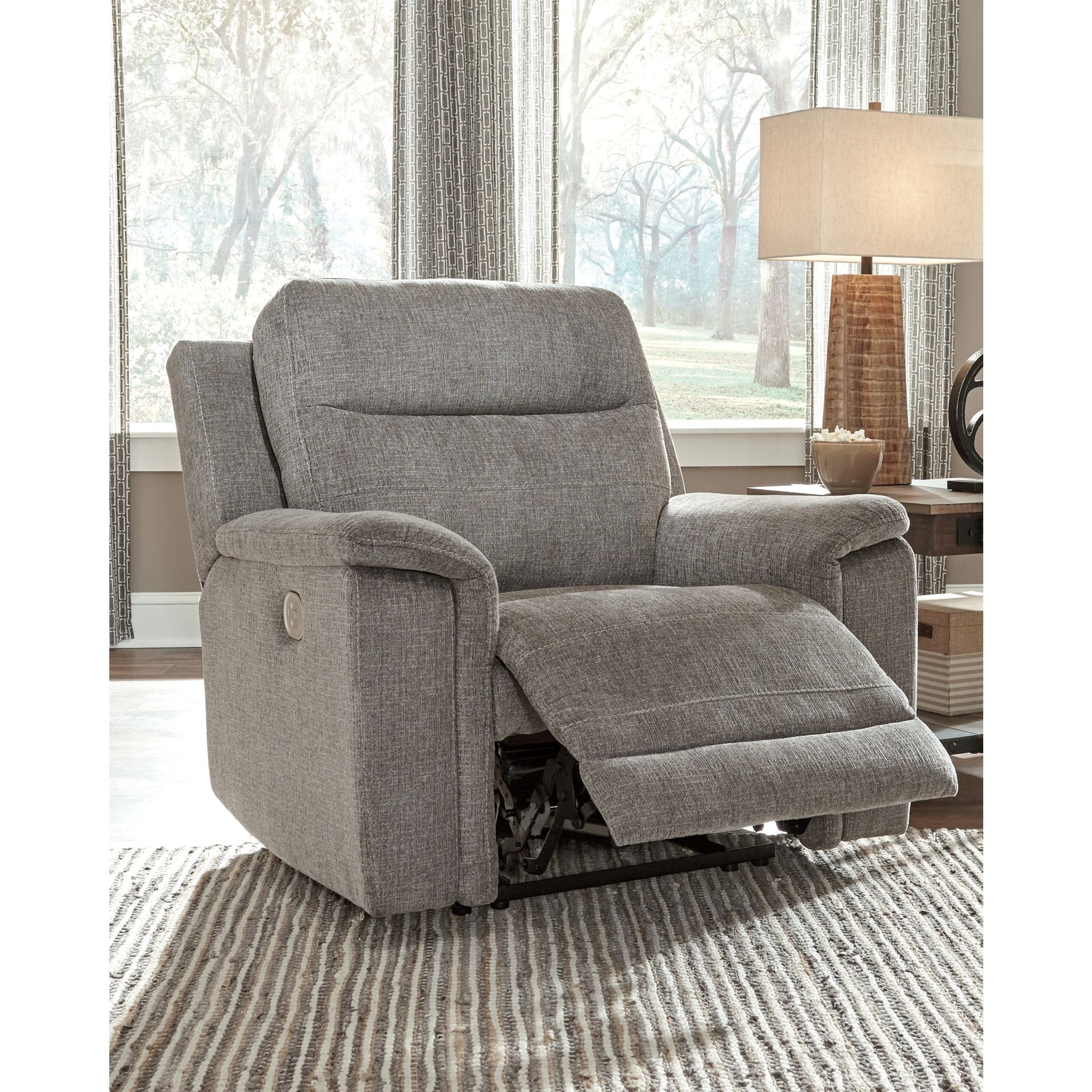 Mouttri Power Recliner - Smoke - Image 4