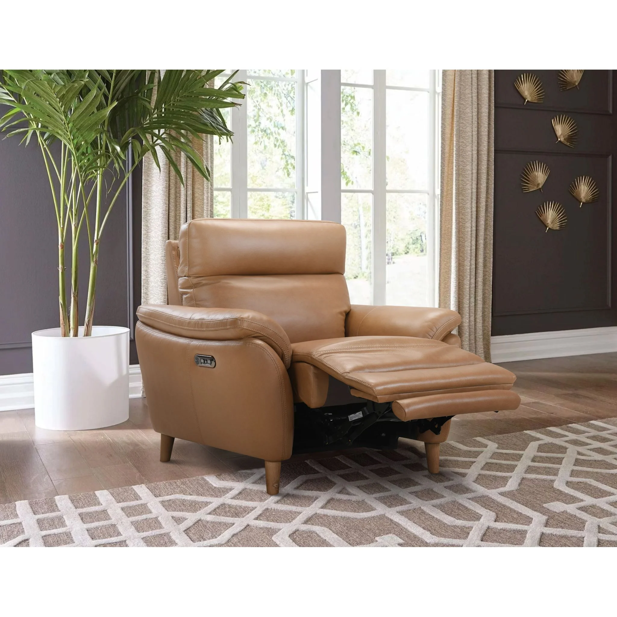 Muse Power Recliner w/Power Headrest - Texas Toffee - Image 2
