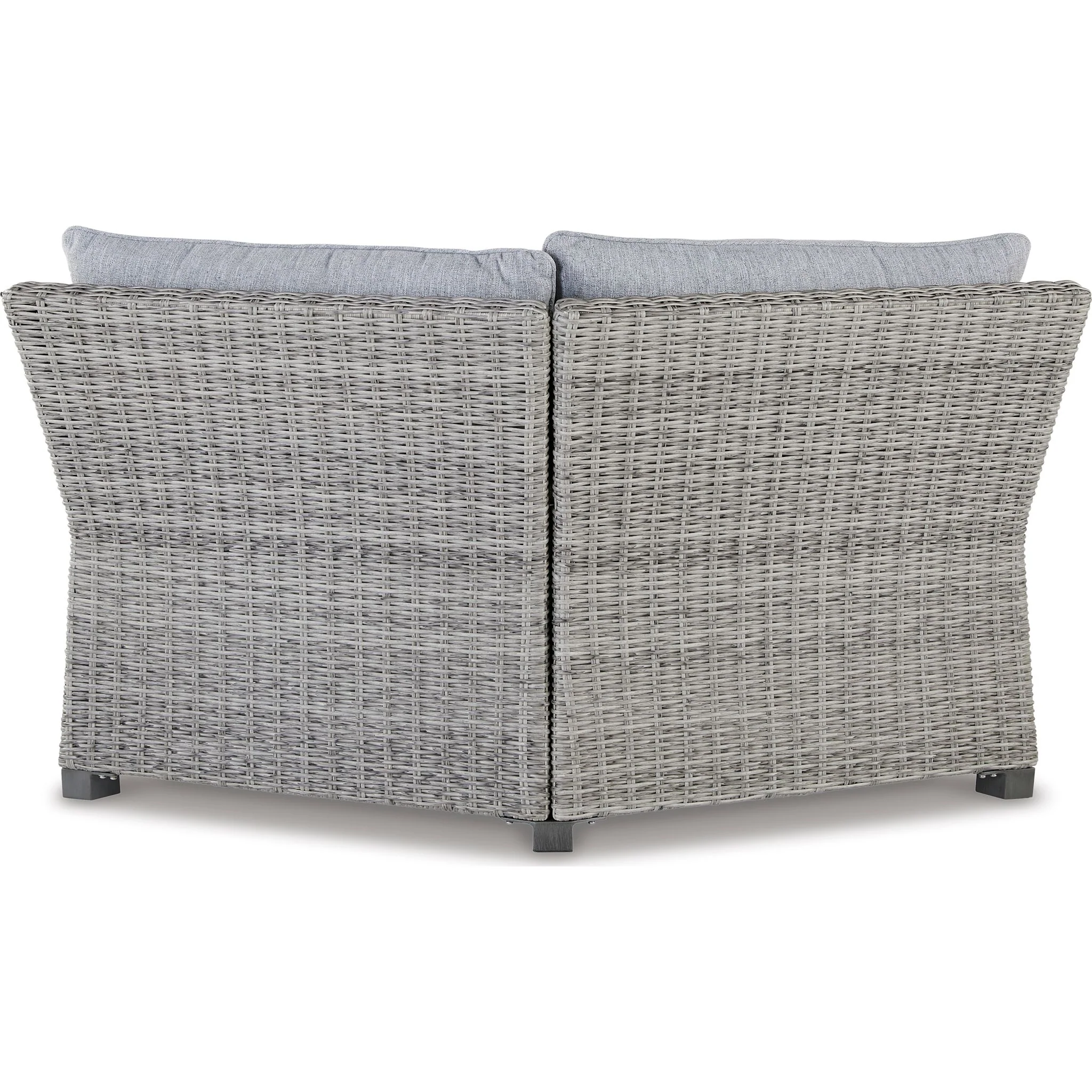 Naples Beach Outdoor Corner Chair with Cushion - Light Gray - Image 2