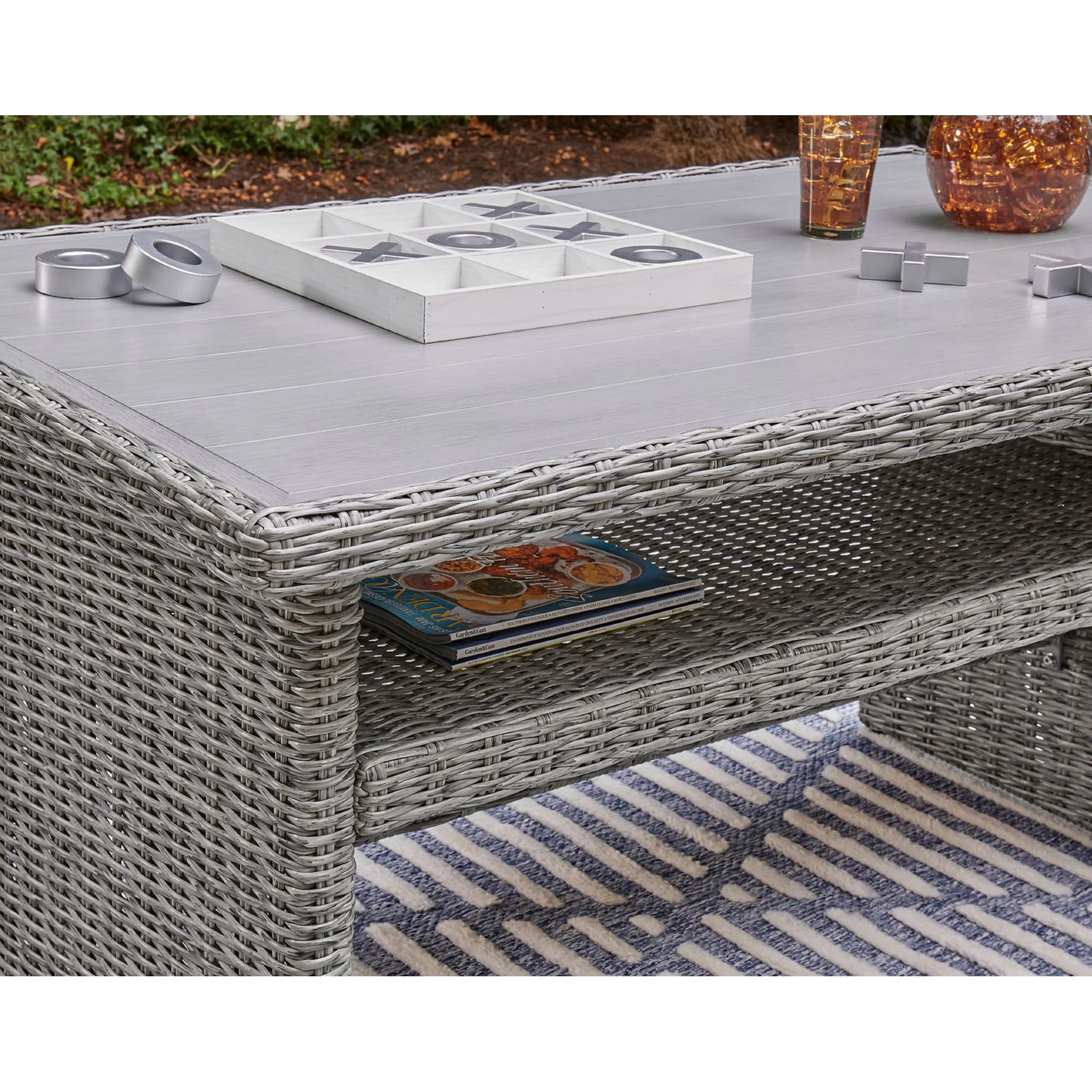 Naples Beach Outdoor Multi-Use Table - Light Gray - Image 11