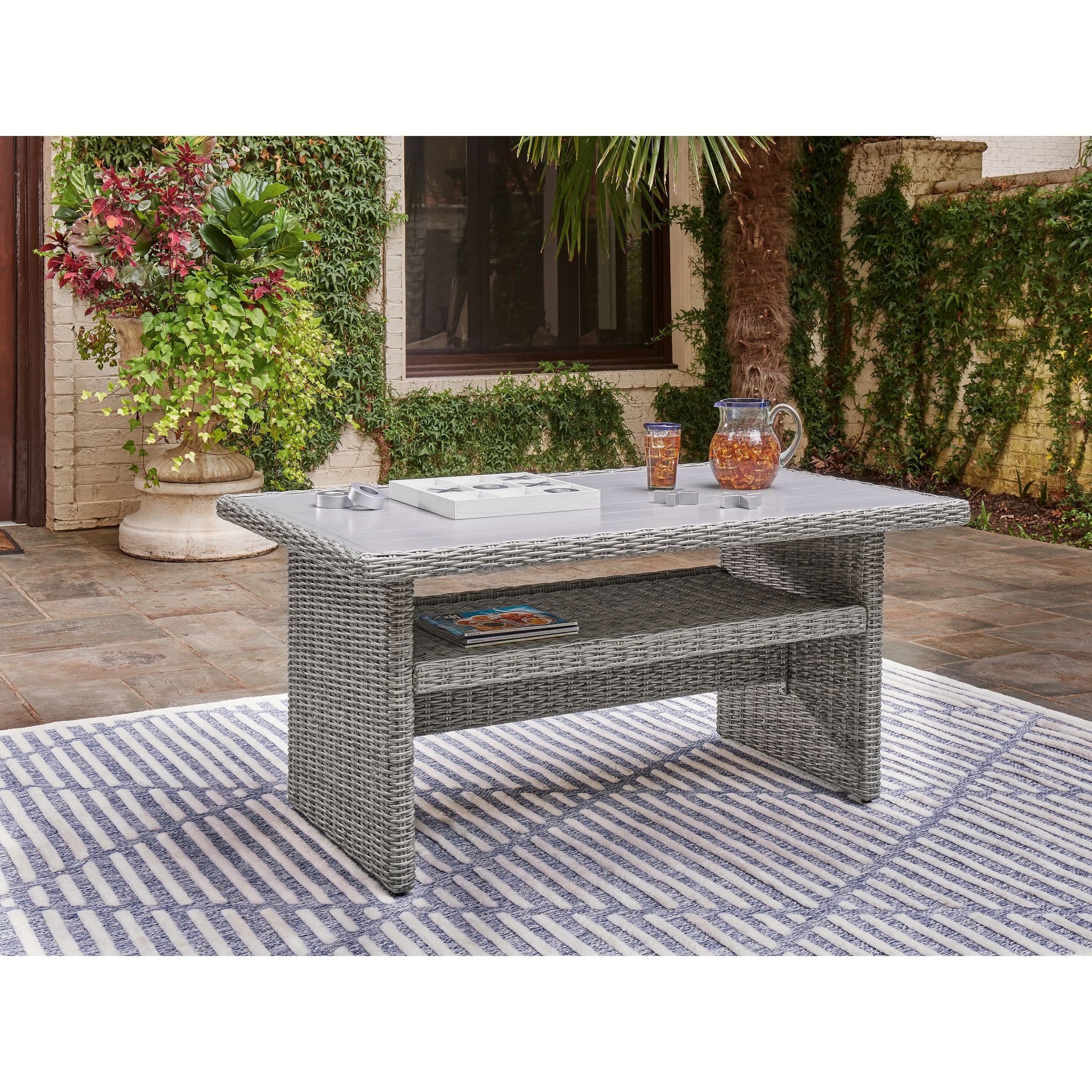 Naples Beach Outdoor Multi-Use Table - Light Gray - Image 2