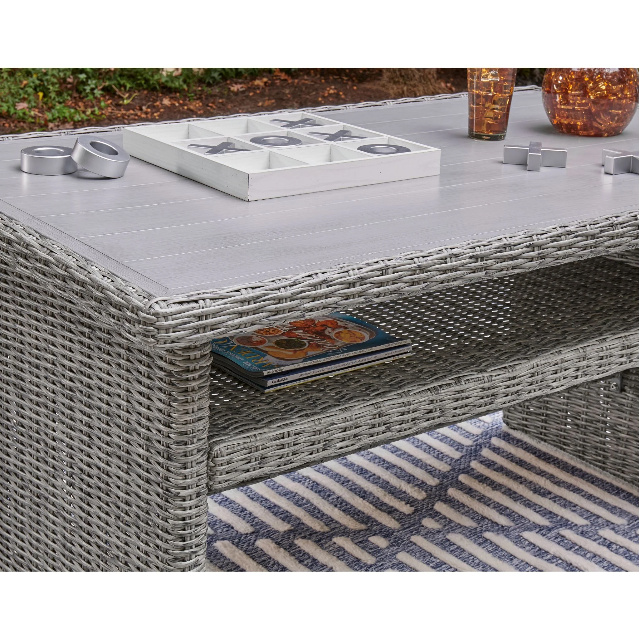 Naples Beach Outdoor Multi-Use Table - Light Gray - Image 6