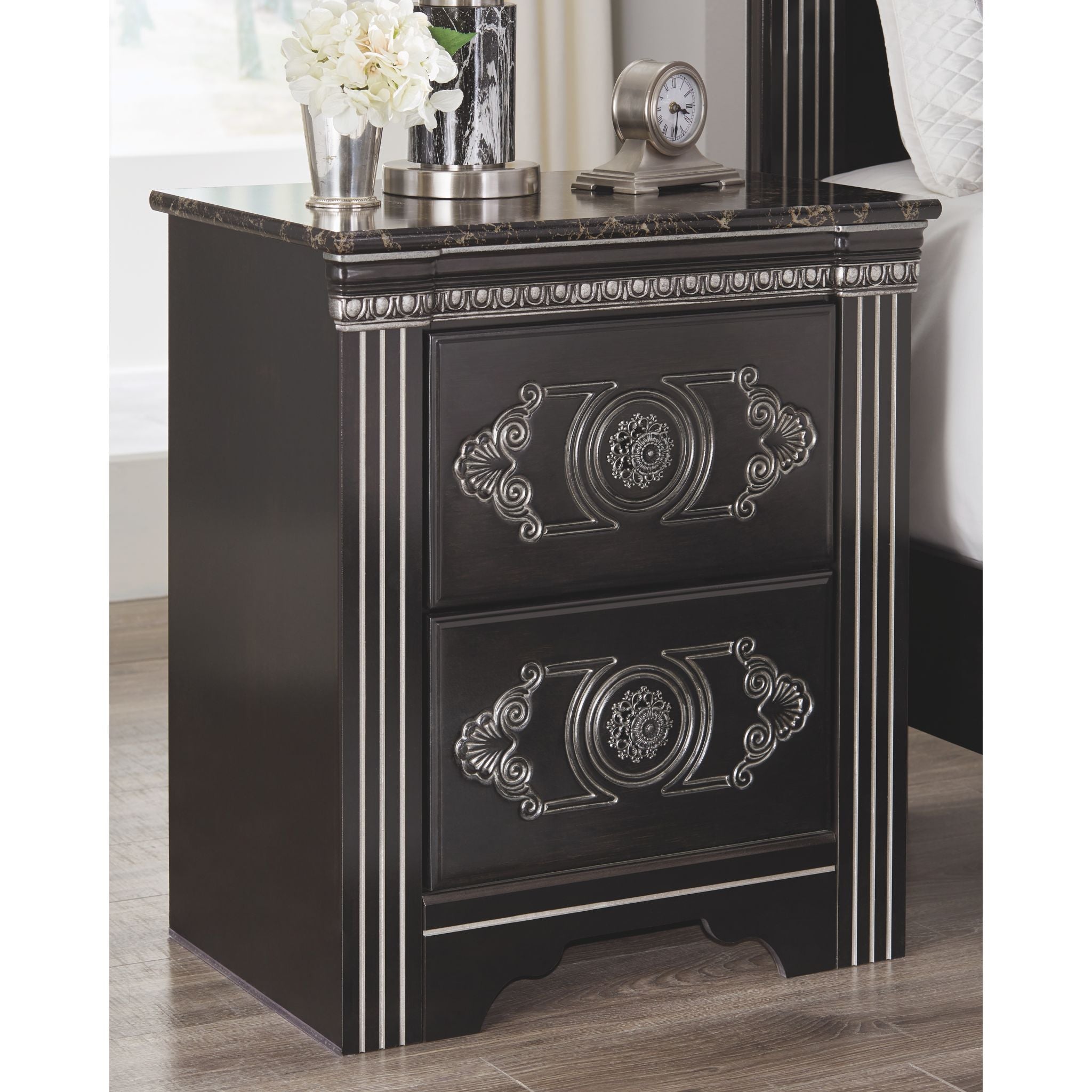 Necessities Nightstand - Dark Brown - Image 2