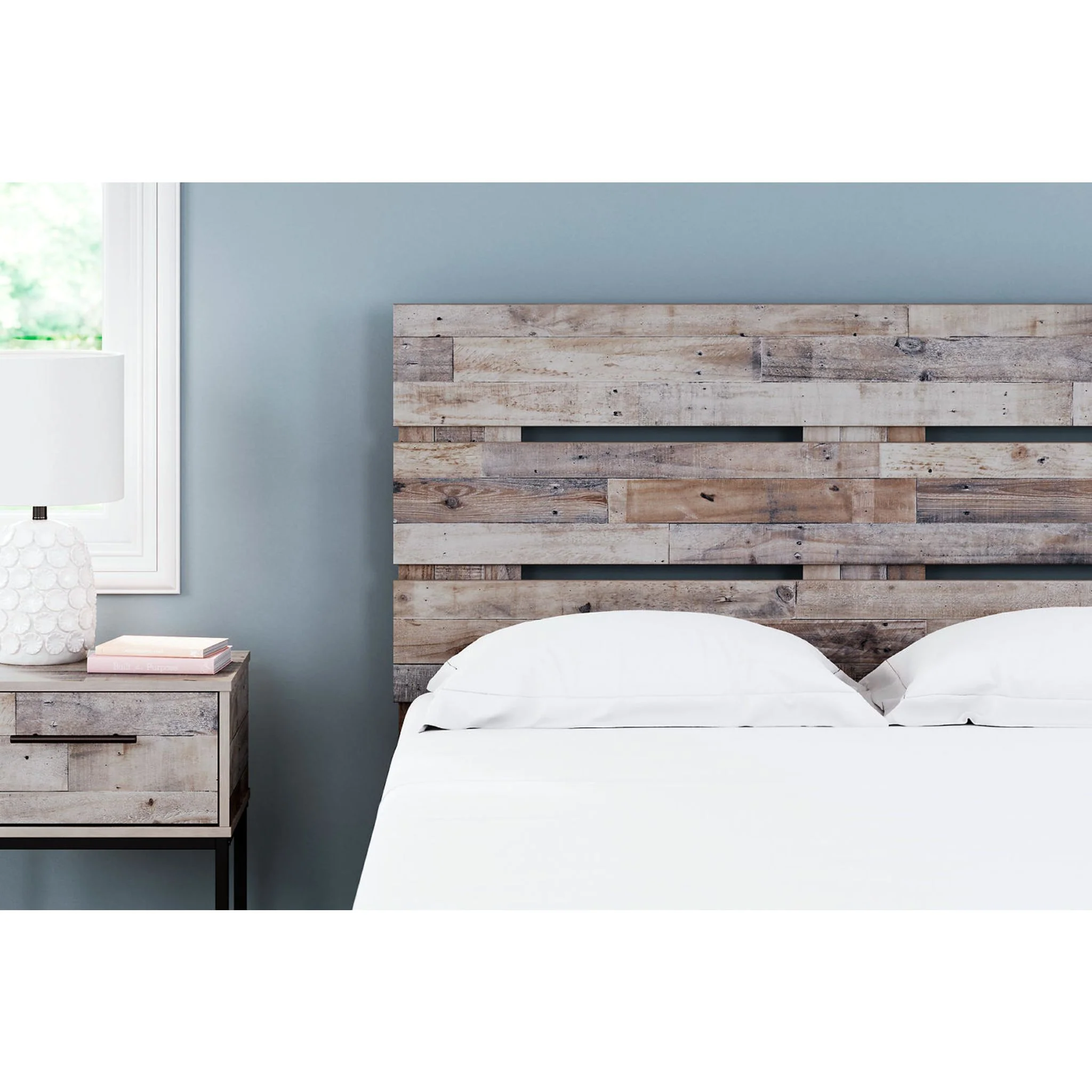 Neilsville Queen Panel Headboard - Whitewash - Image 2