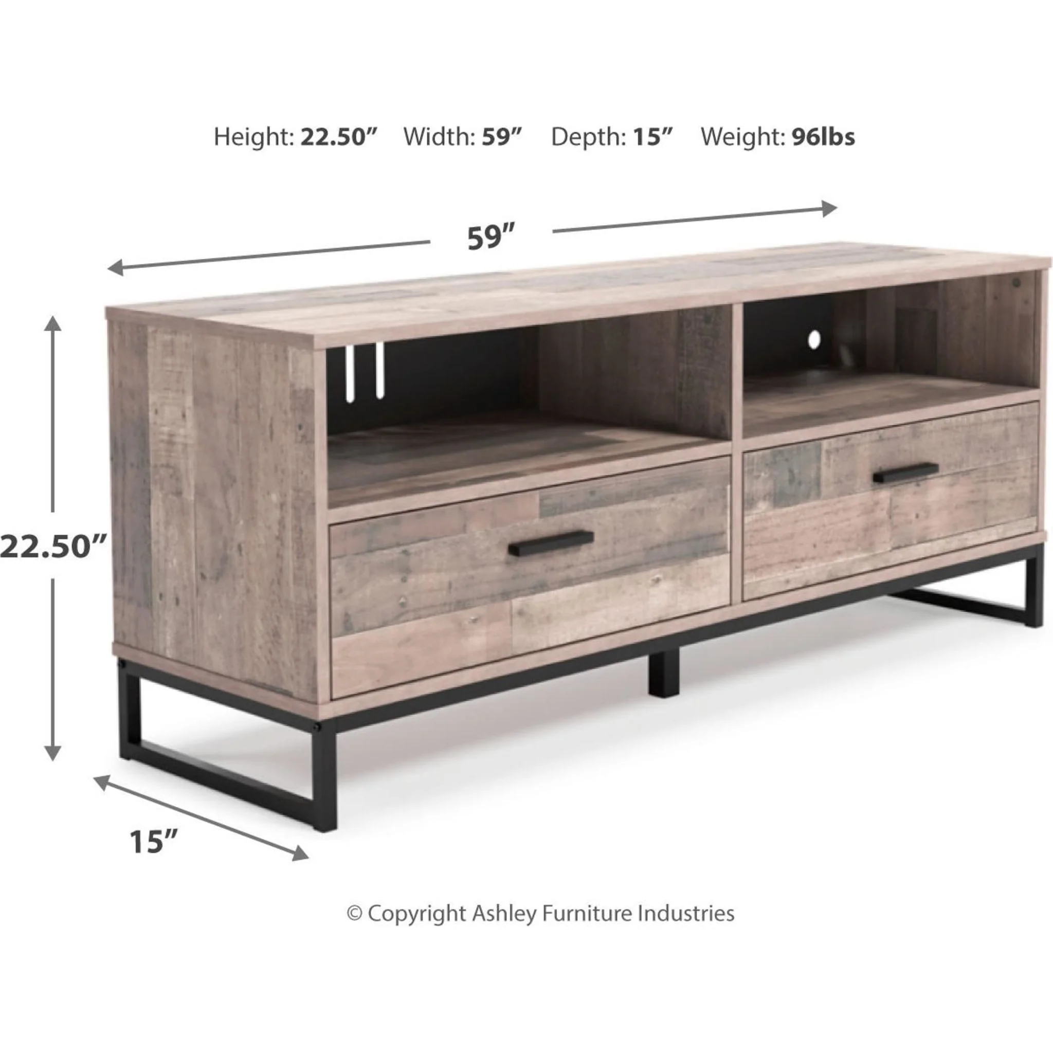 Neilsville TV Stand - Multi Gray - Image 3