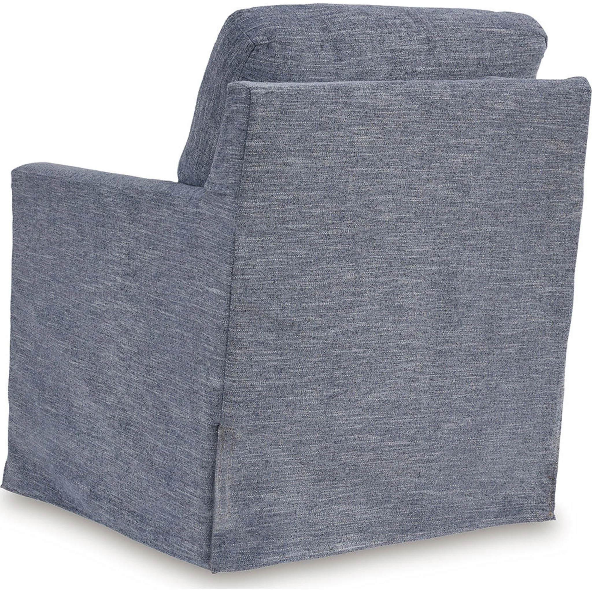 Nenana Next-Gen Nuvella Swivel Glider Accent Chair - Denim - Image 2